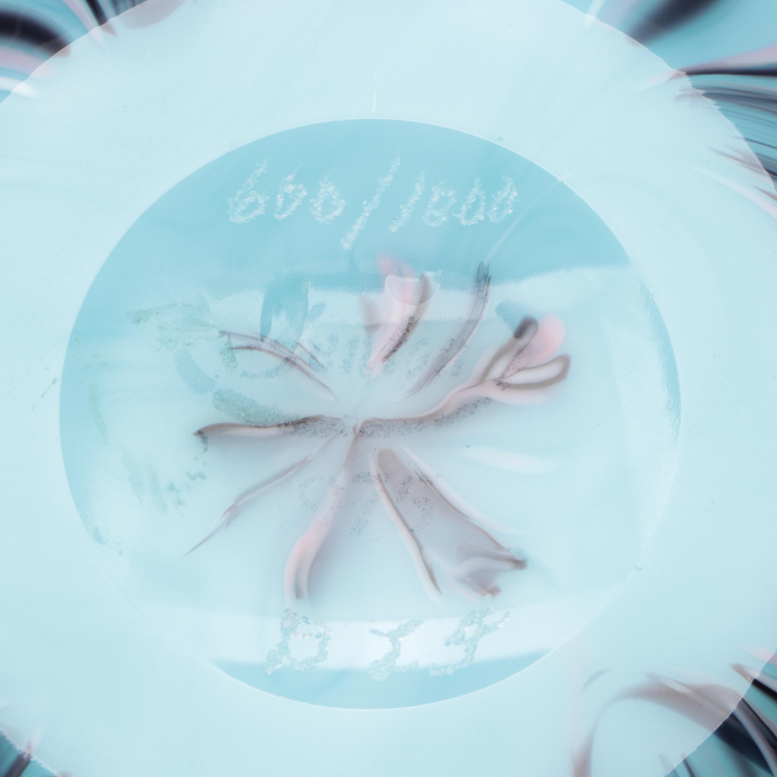 Fenton Pulled Feather Robert Barber Collection Glass Vase