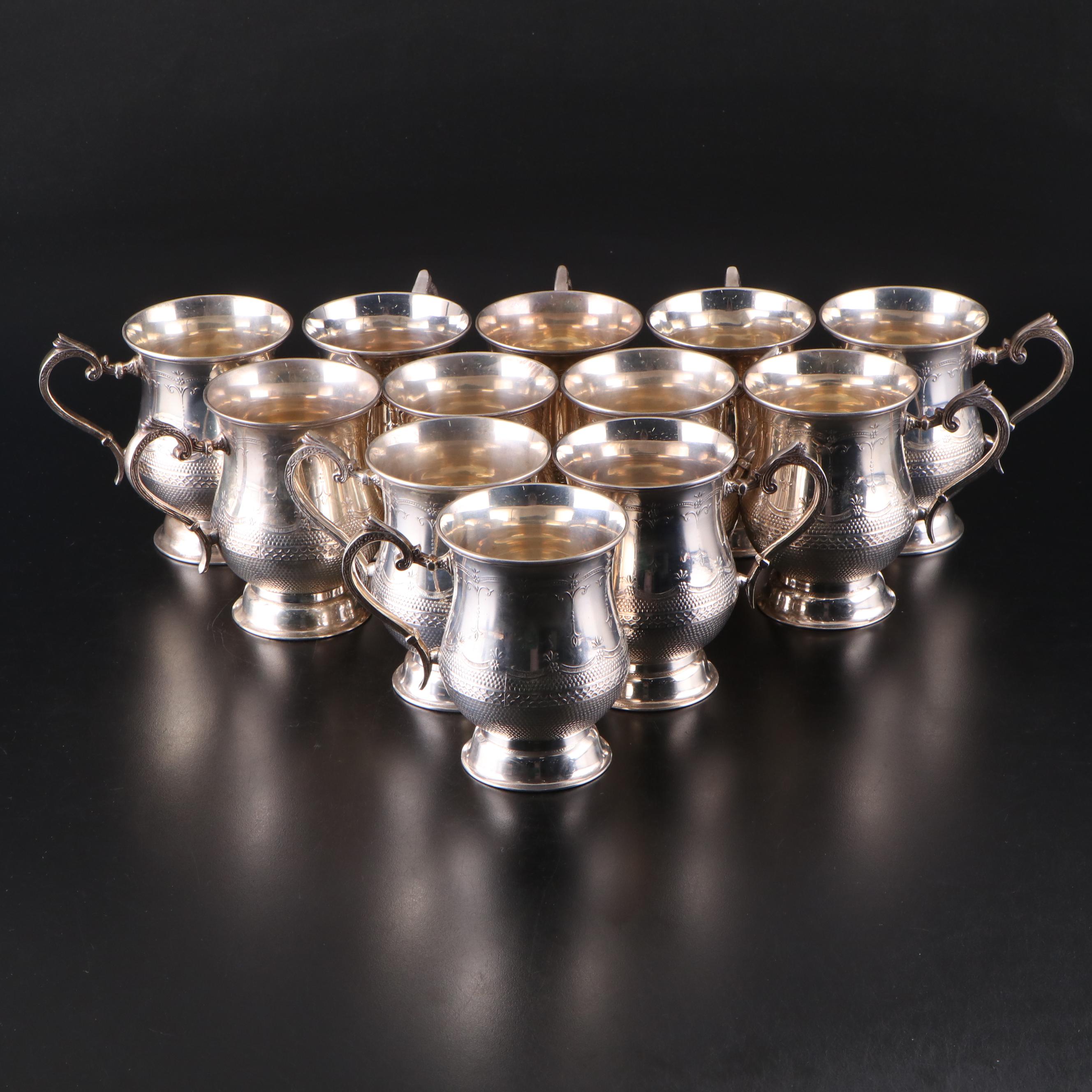 William Adams Silver Plate Tankards