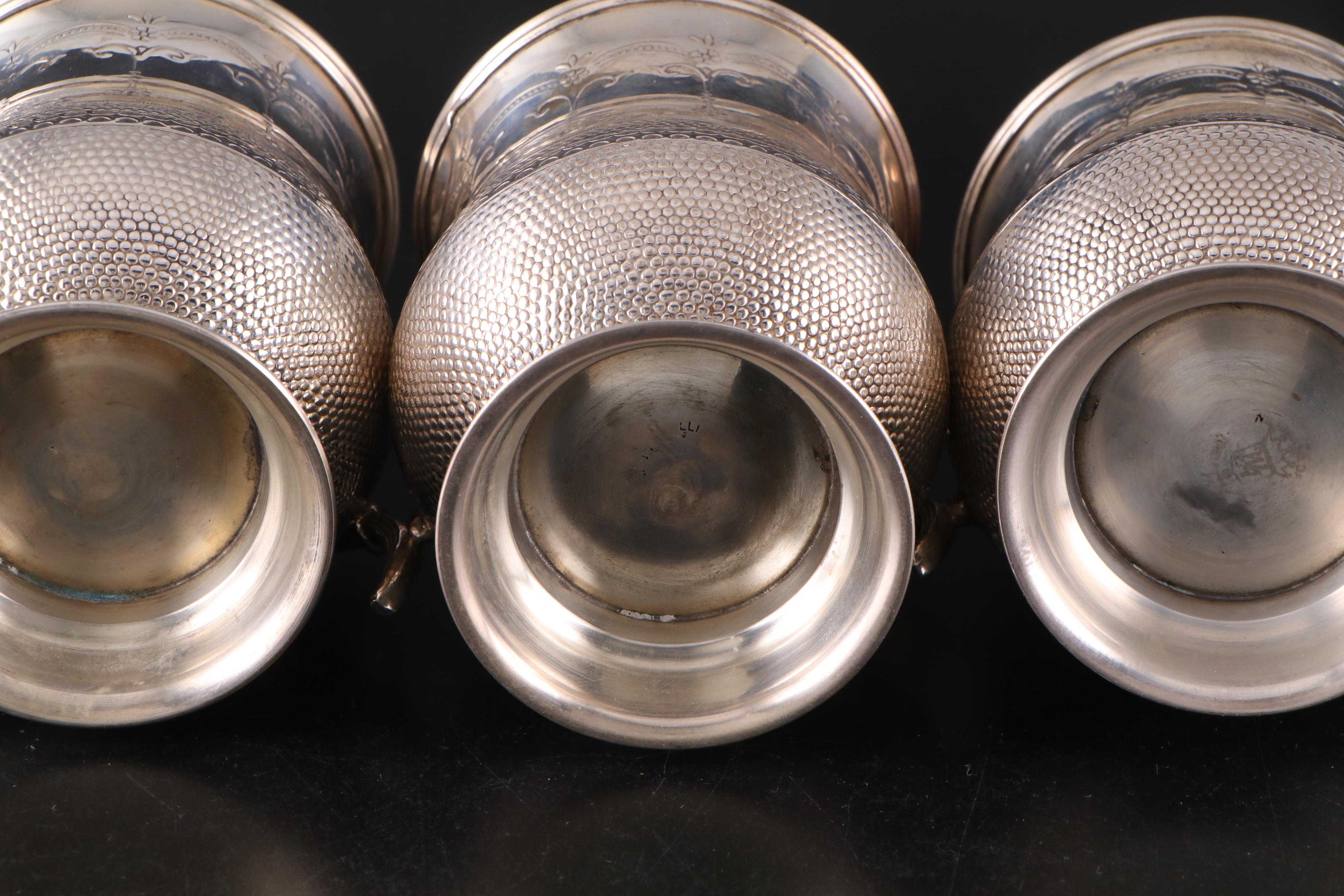 William Adams Silver Plate Tankards