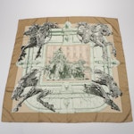 Hermès "La Fontaine de Barthodi" Silk Scarf