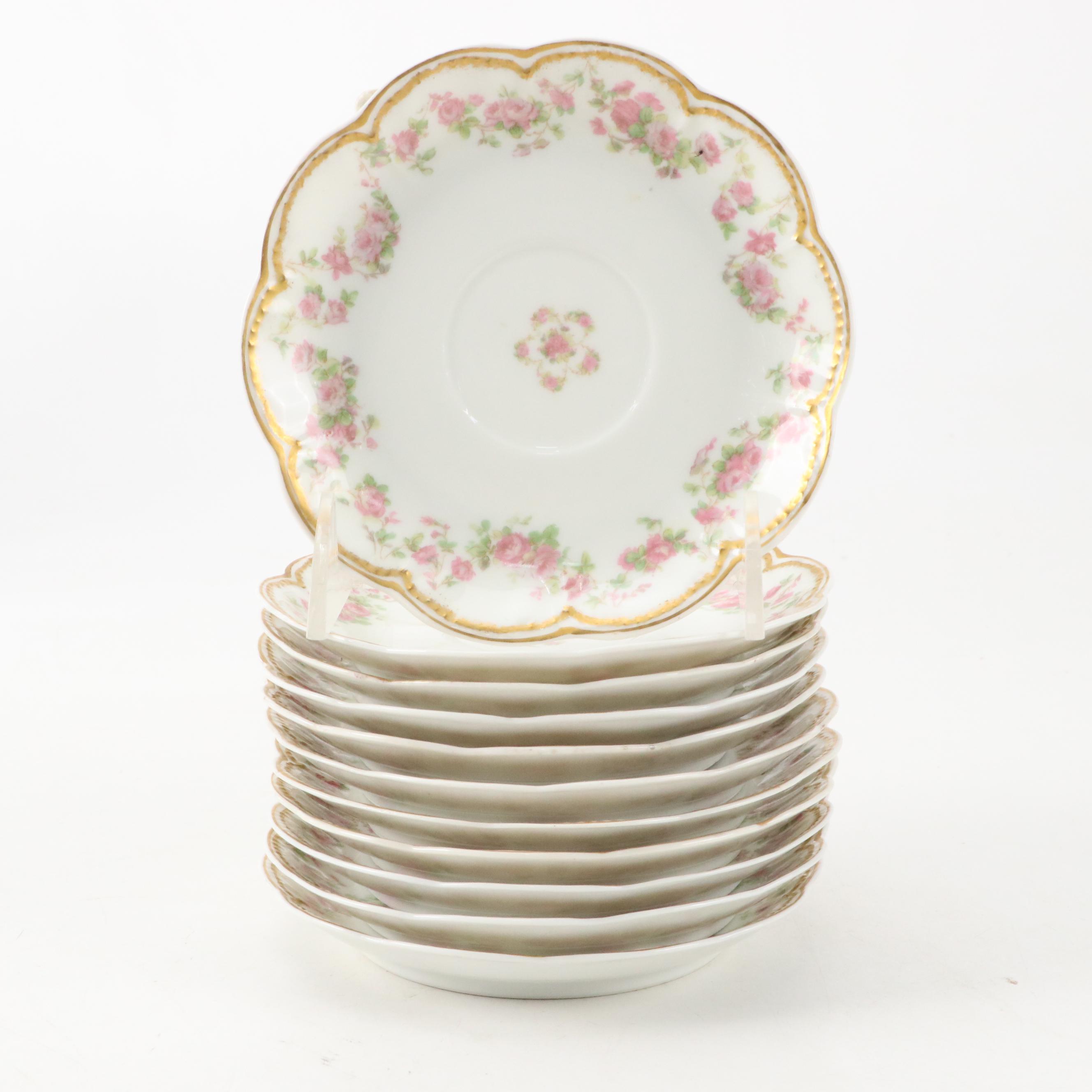 Haviland & Co Floral Motif Porcelain Dinner Plates, Fruit Bowls and More