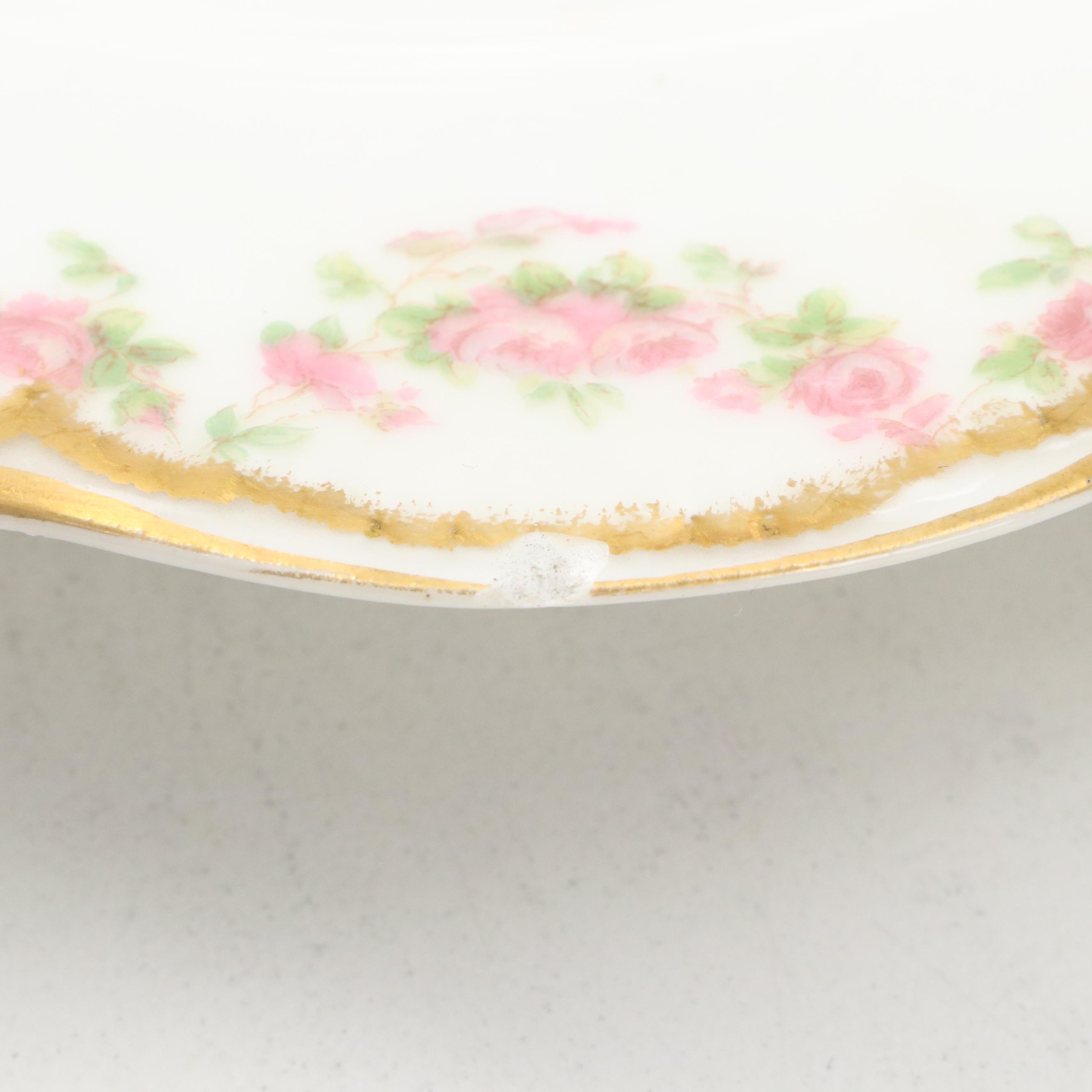 Haviland & Co Floral Motif Porcelain Dinner Plates, Fruit Bowls and More