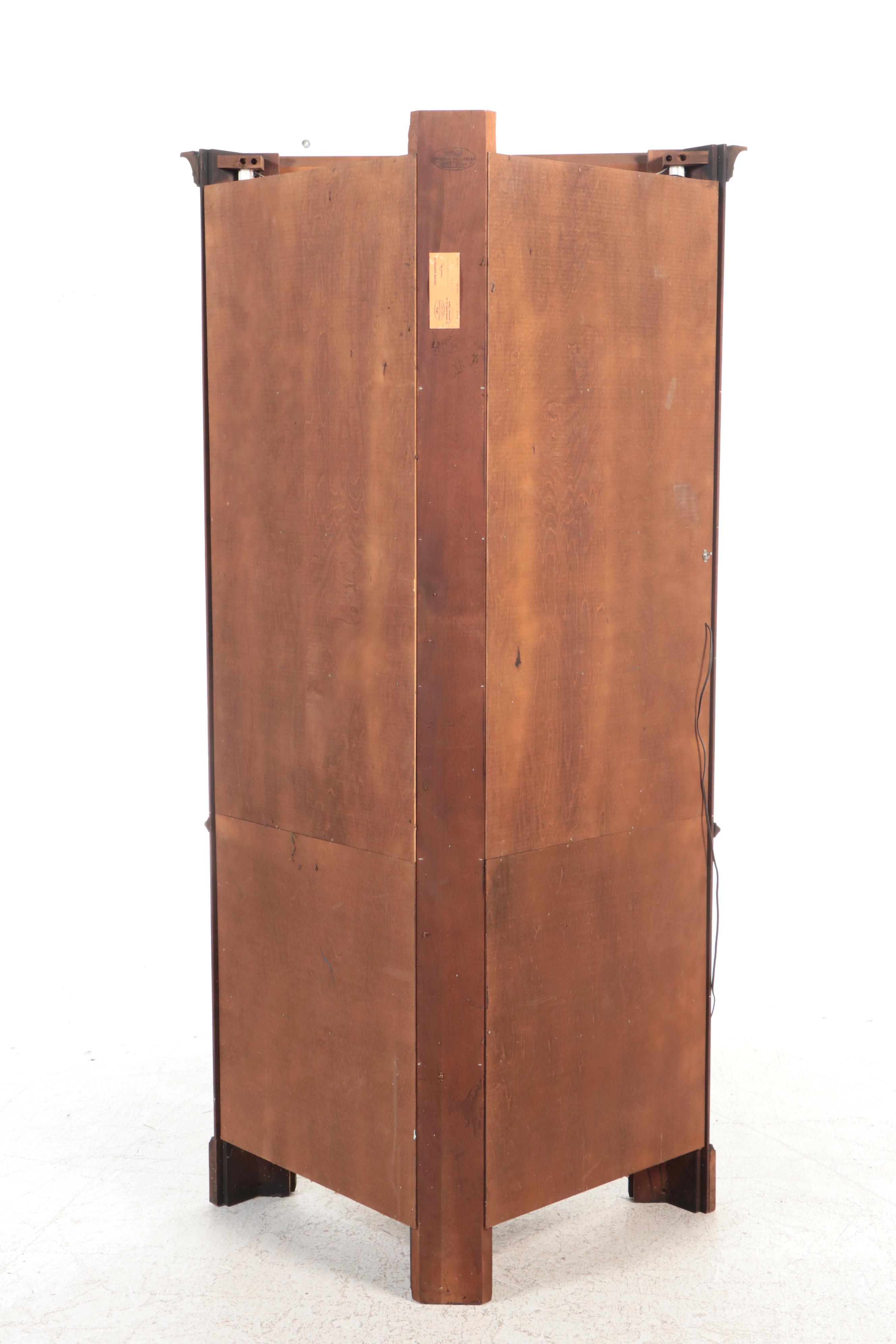 Virginia Galleries by Henkel-Harris Federal Style Mahogany Corner Cabinet