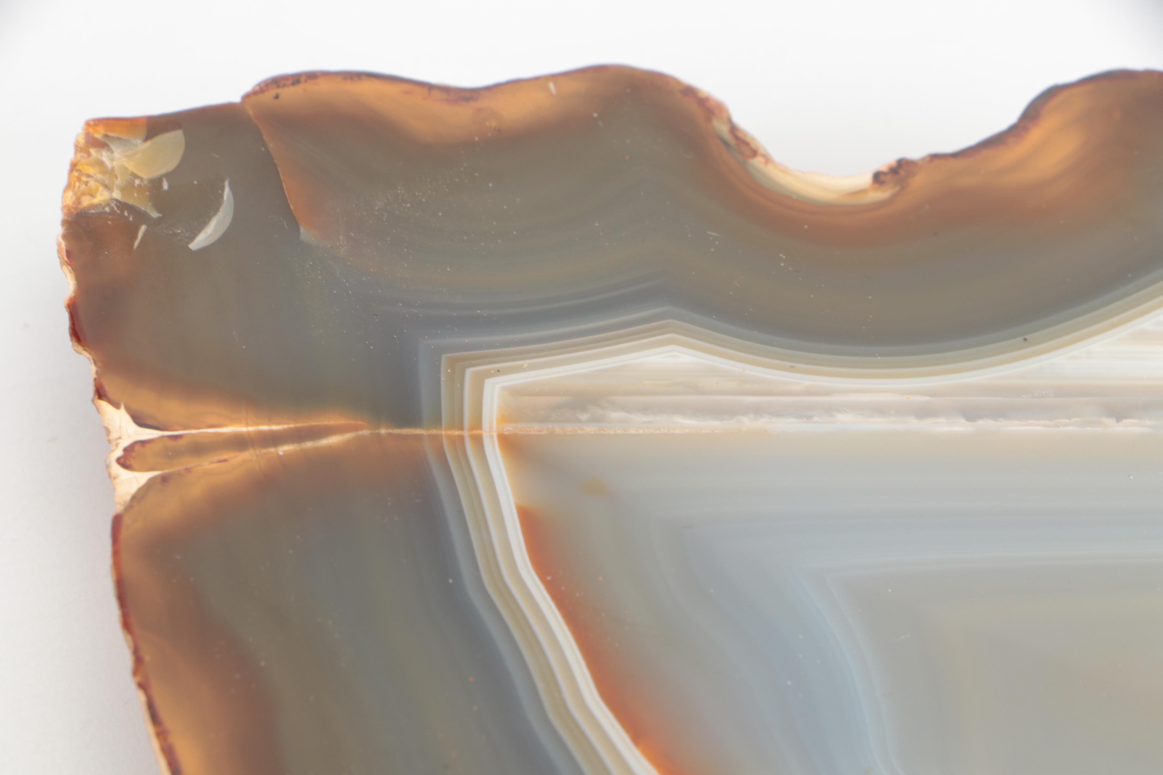 Sheaffer Fountain Pen with 14K Gold Nib and Agate Slab Pen Holder