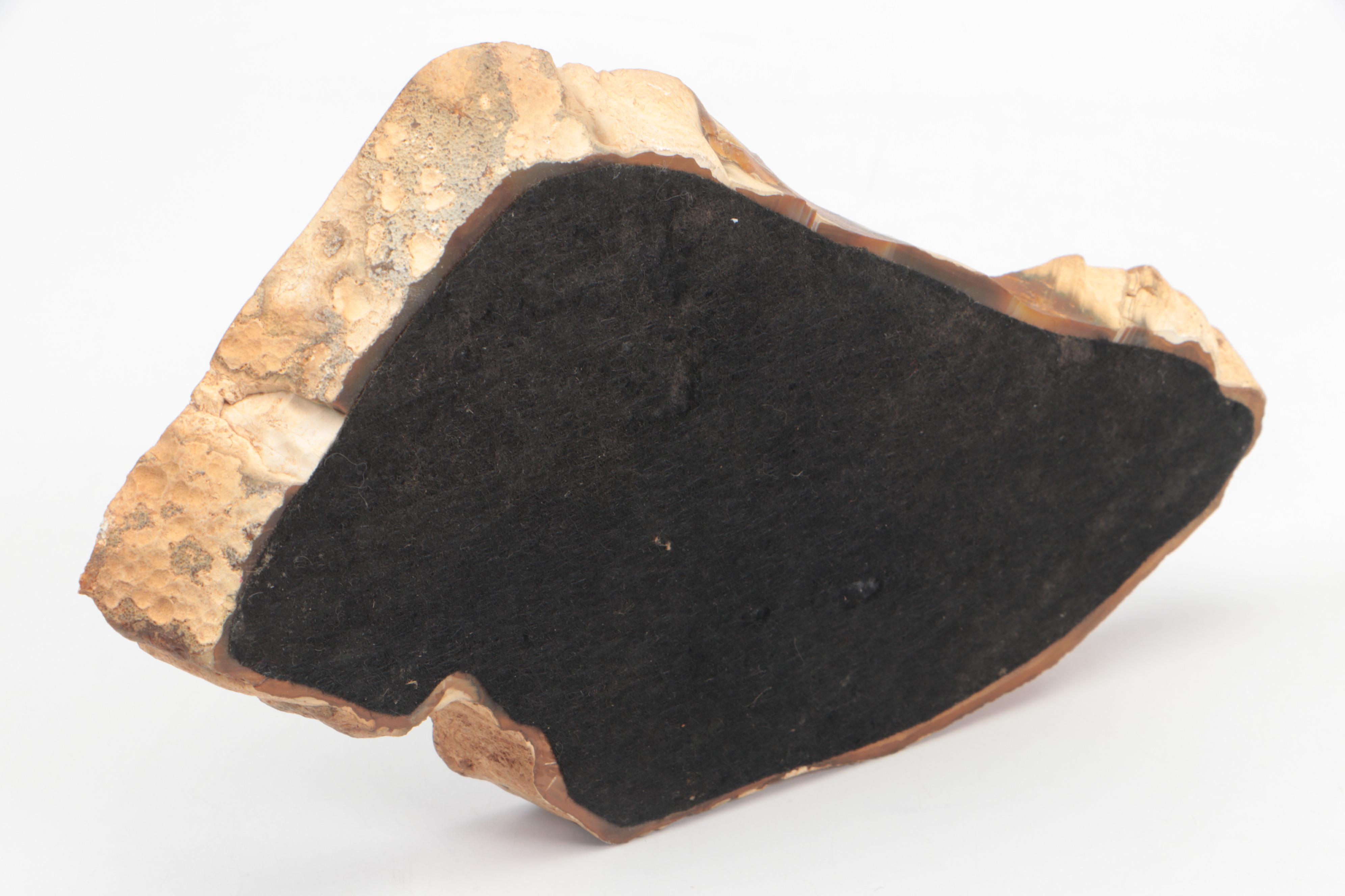 Sheaffer Fountain Pen with 14K Gold Nib and Agate Slab Pen Holder