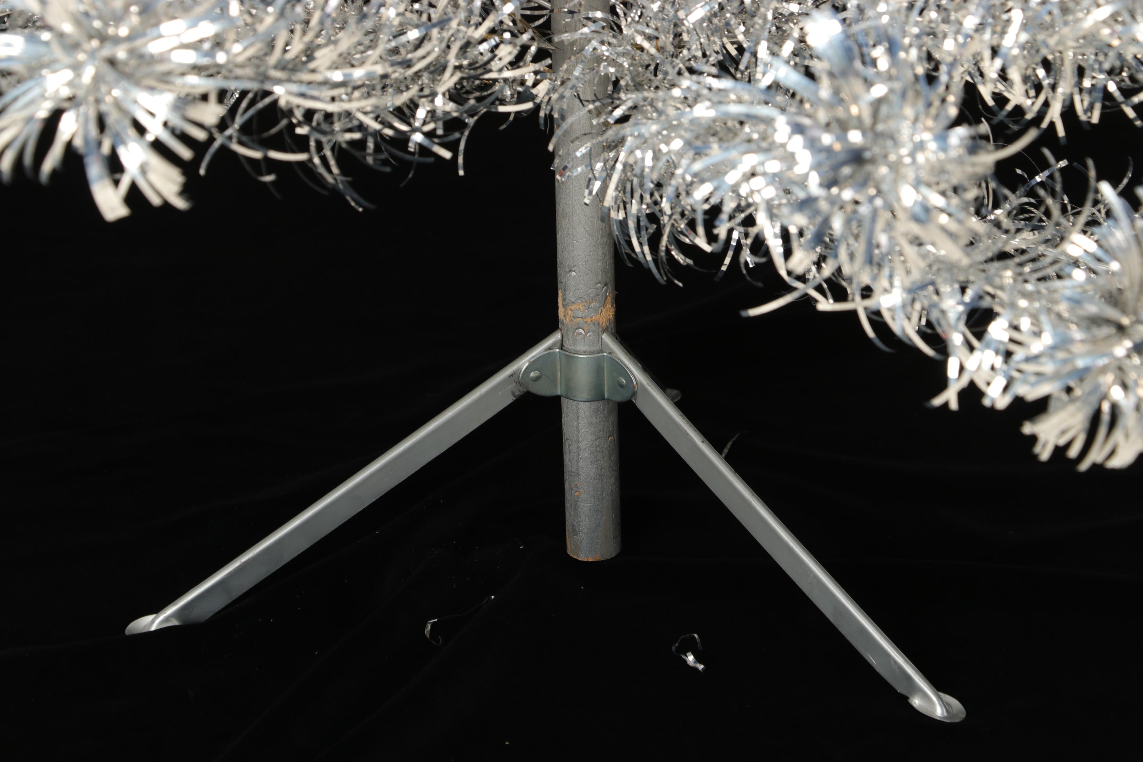 Peco Deluxe 6' Aluminum Christmas Tree, Mid-20th Century