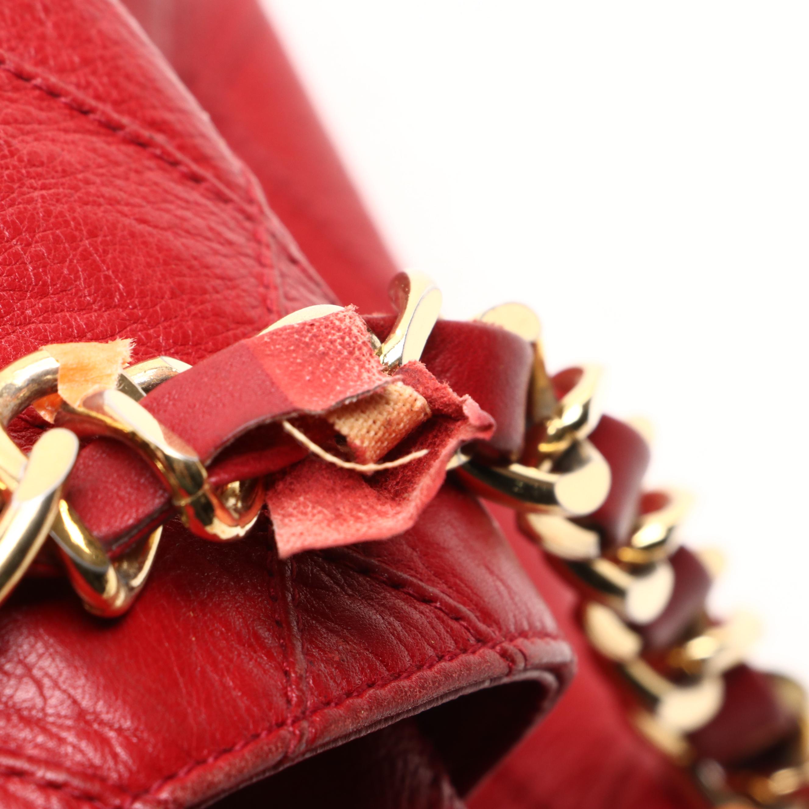 Chanel CC Drawstring Bucket Bag in Diamond Stitched Lambskin Leather with Pouch