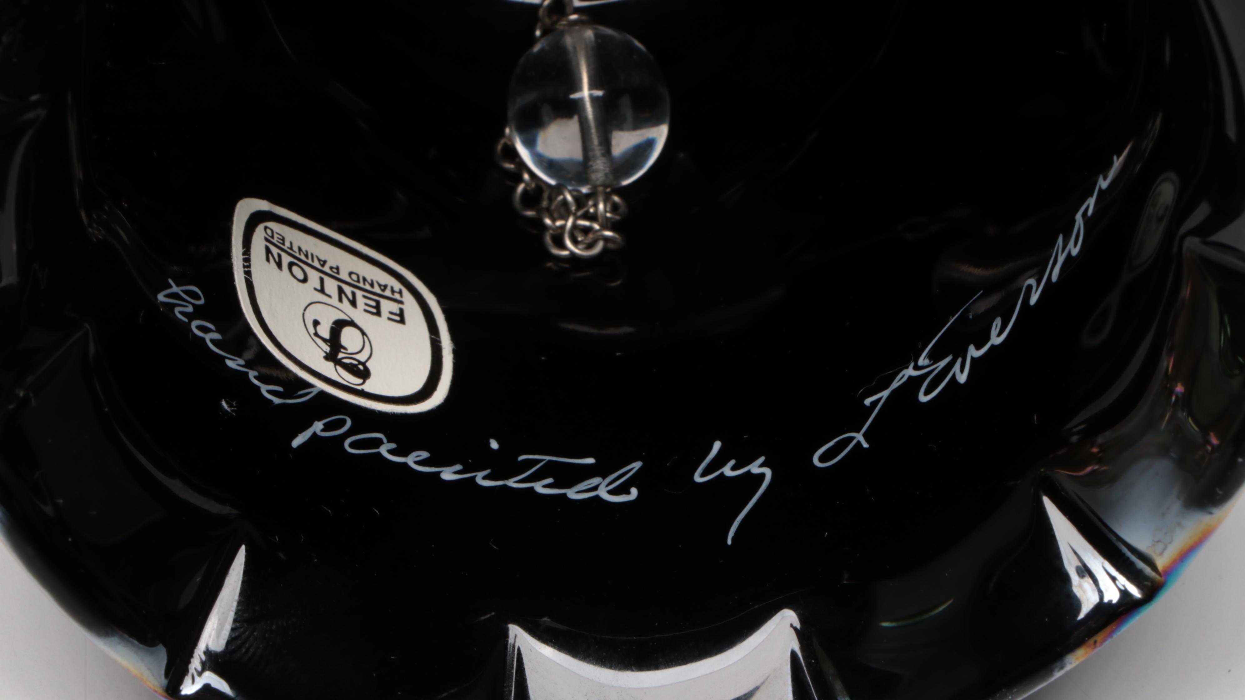 Fenton Museum Collection Custard Glass Bell with More Glass Bells