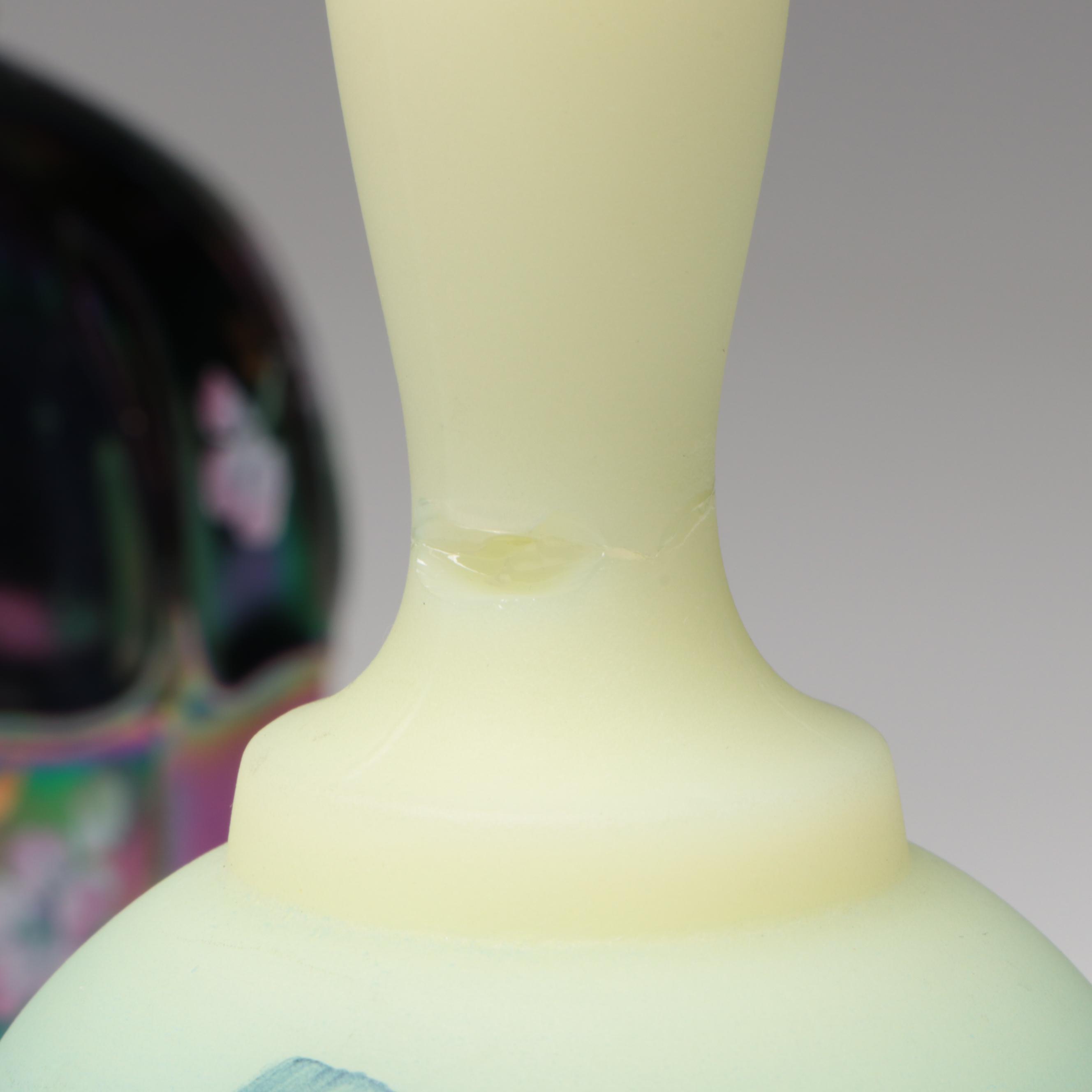 Fenton Museum Collection Custard Glass Bell with More Glass Bells