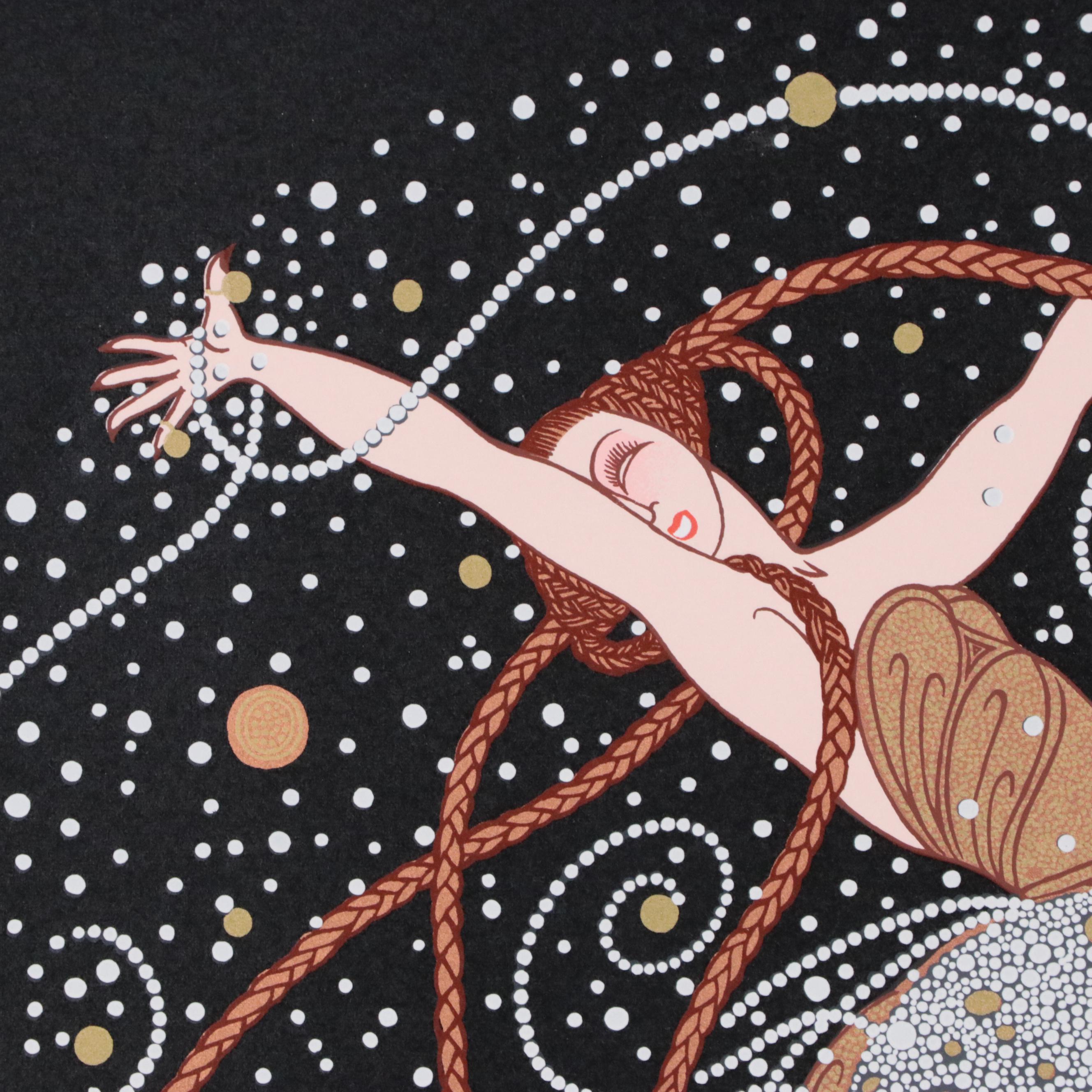 Erté Serigraph "Ondée," 1983