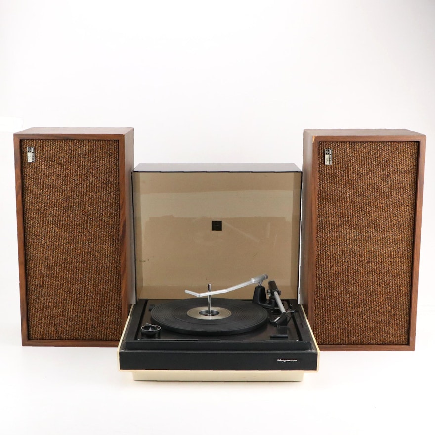 Magnavox Turntable with Fisher XP-55B Speaker System, 1960s