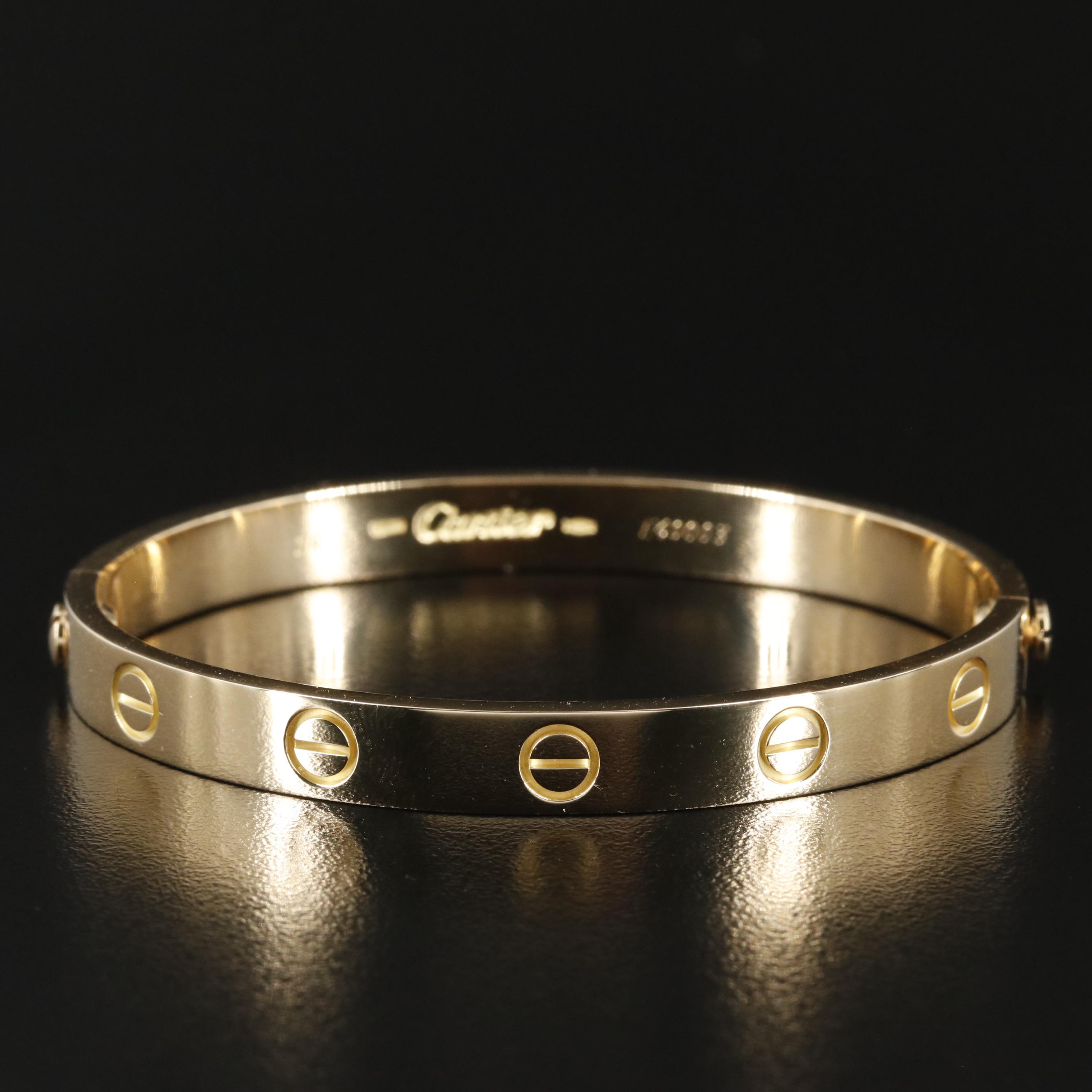 Cartier 18K Love Bangle Bracelet