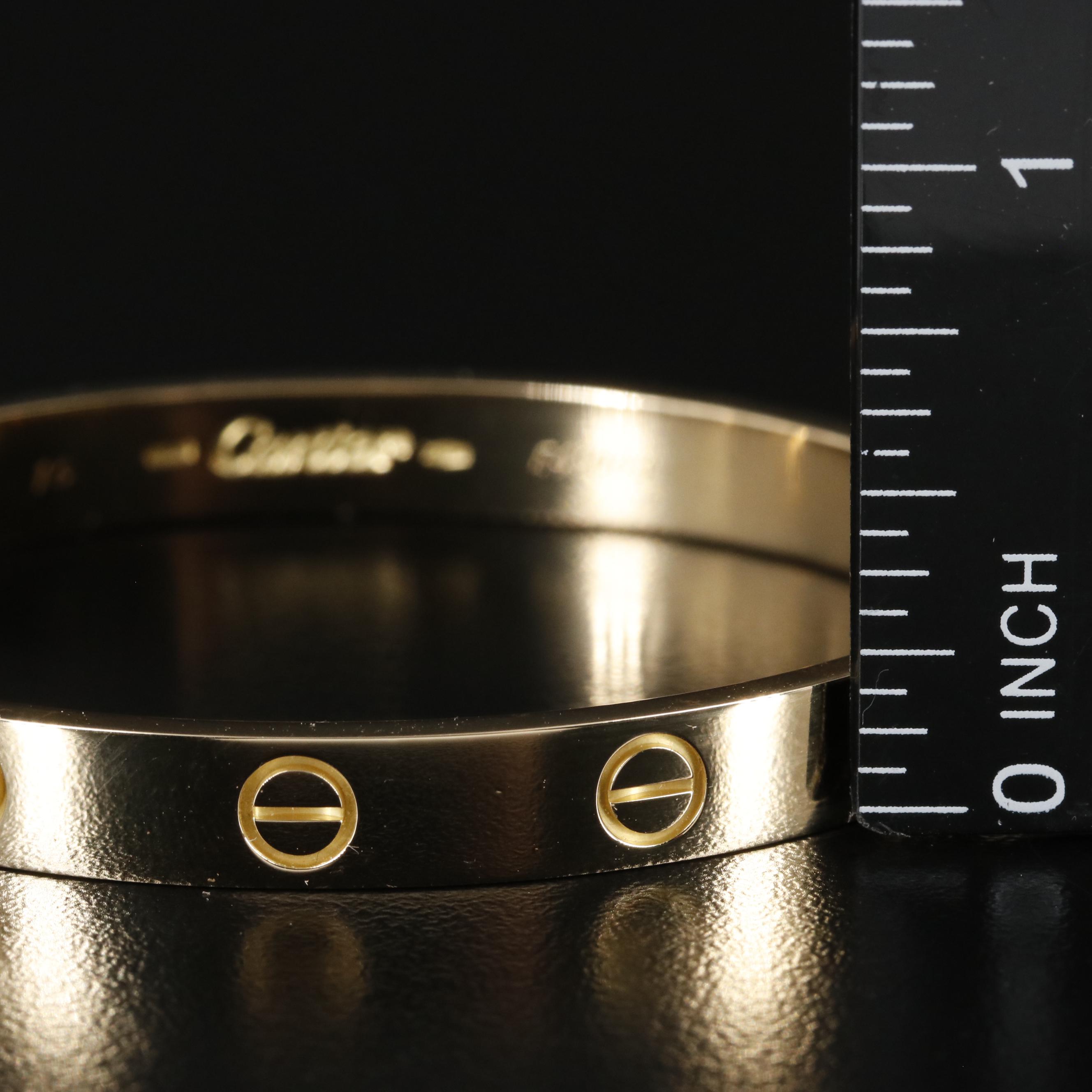Cartier 18K Love Bangle Bracelet