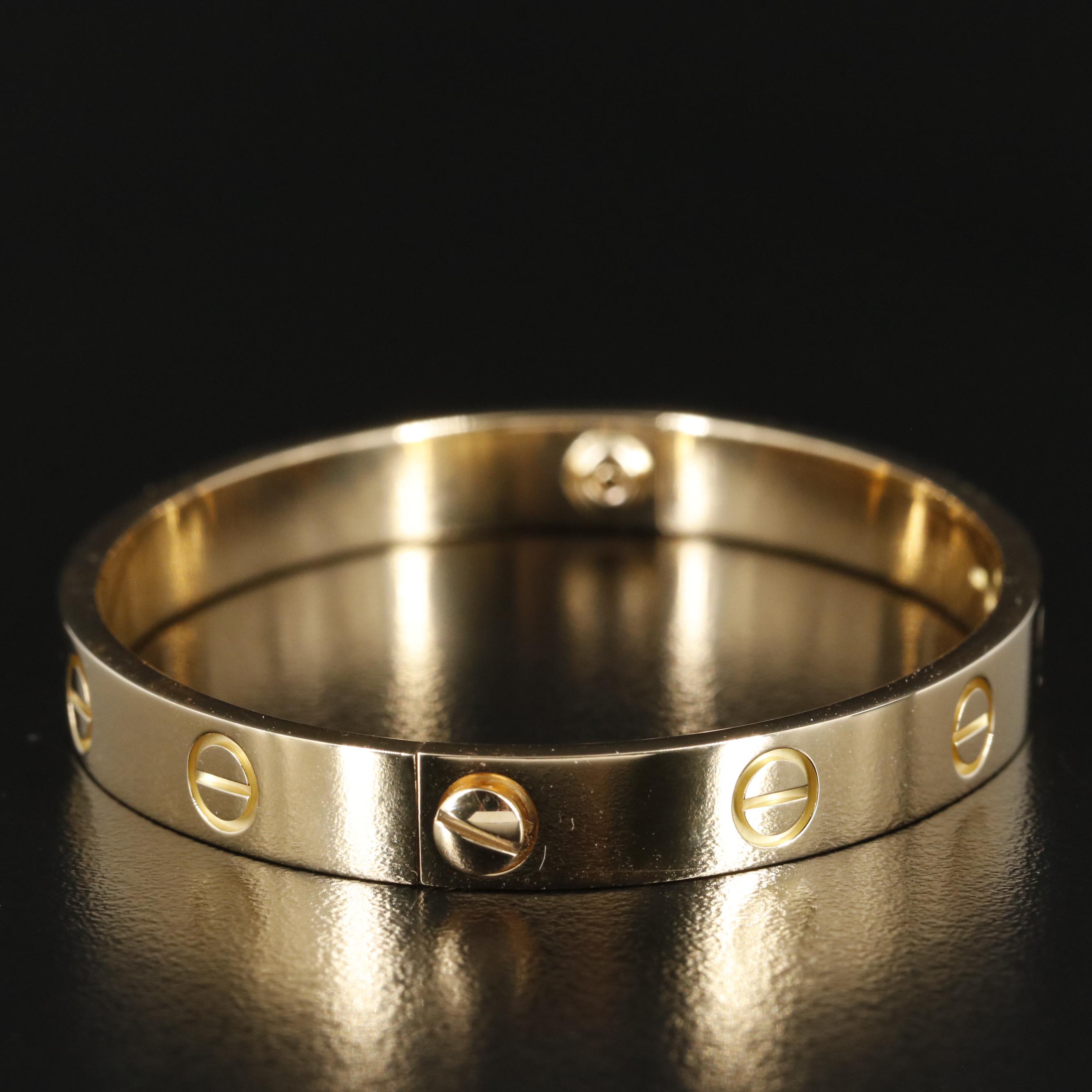 Cartier 18K Love Bangle Bracelet