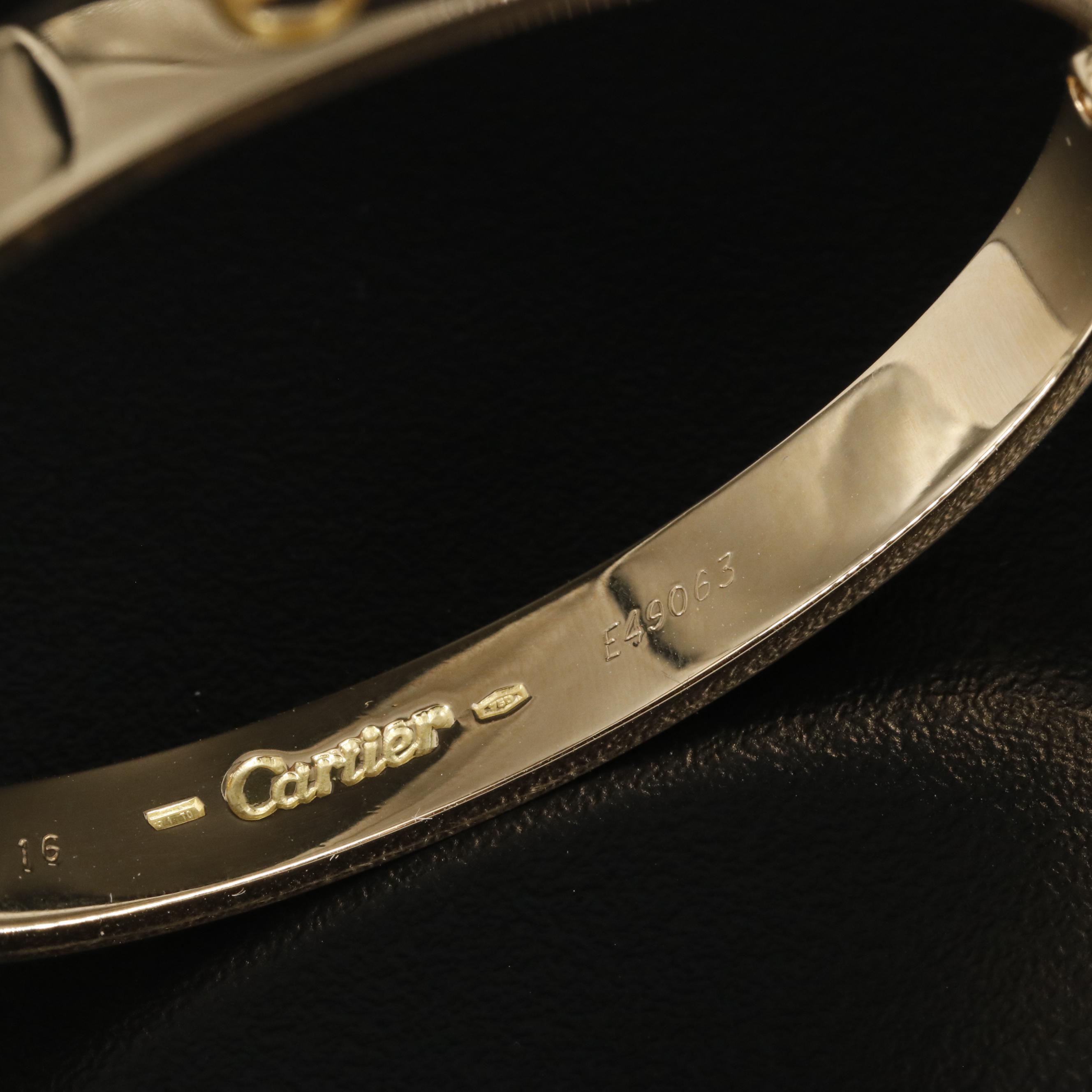 Cartier 18K Love Bangle Bracelet