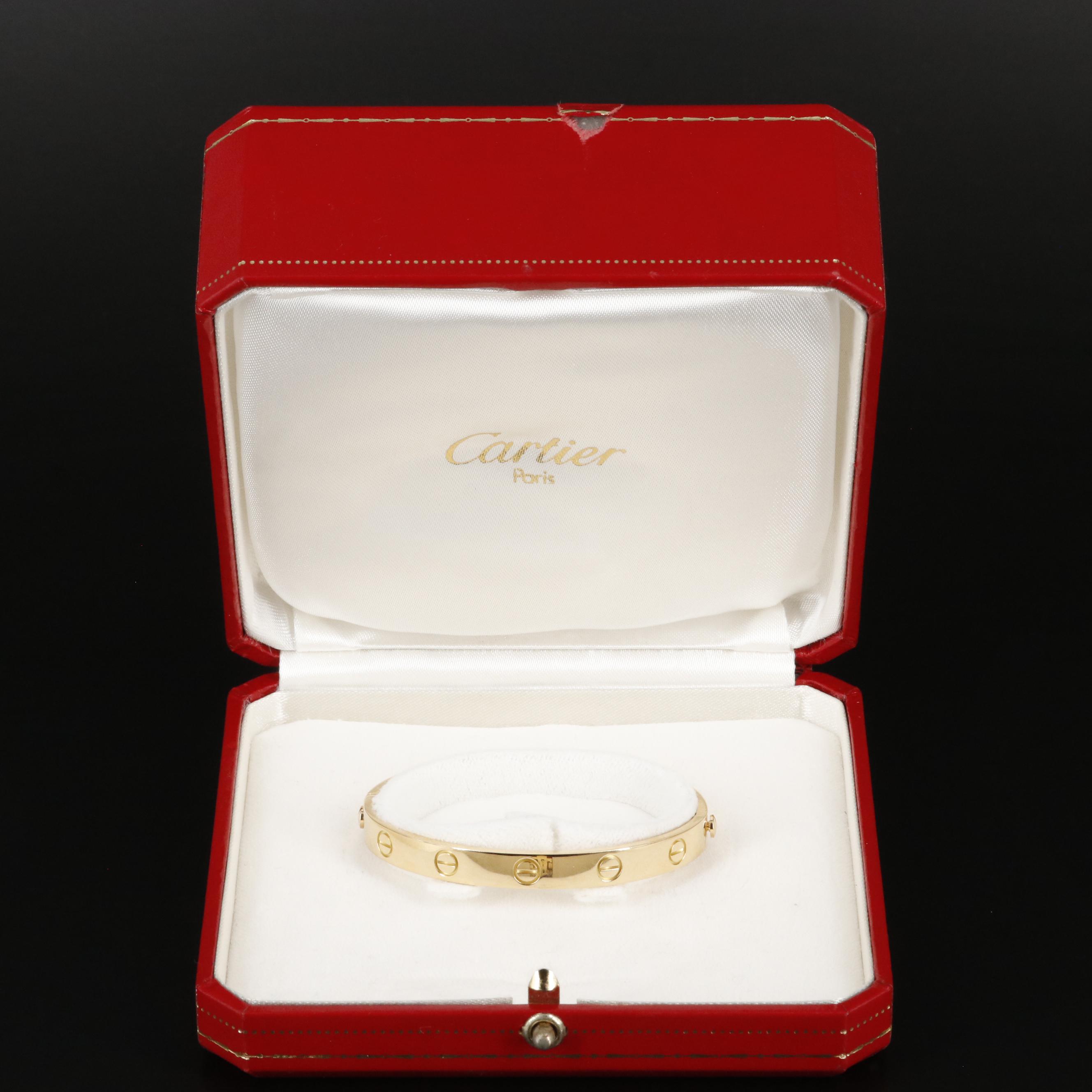 Cartier 18K Love Bangle Bracelet