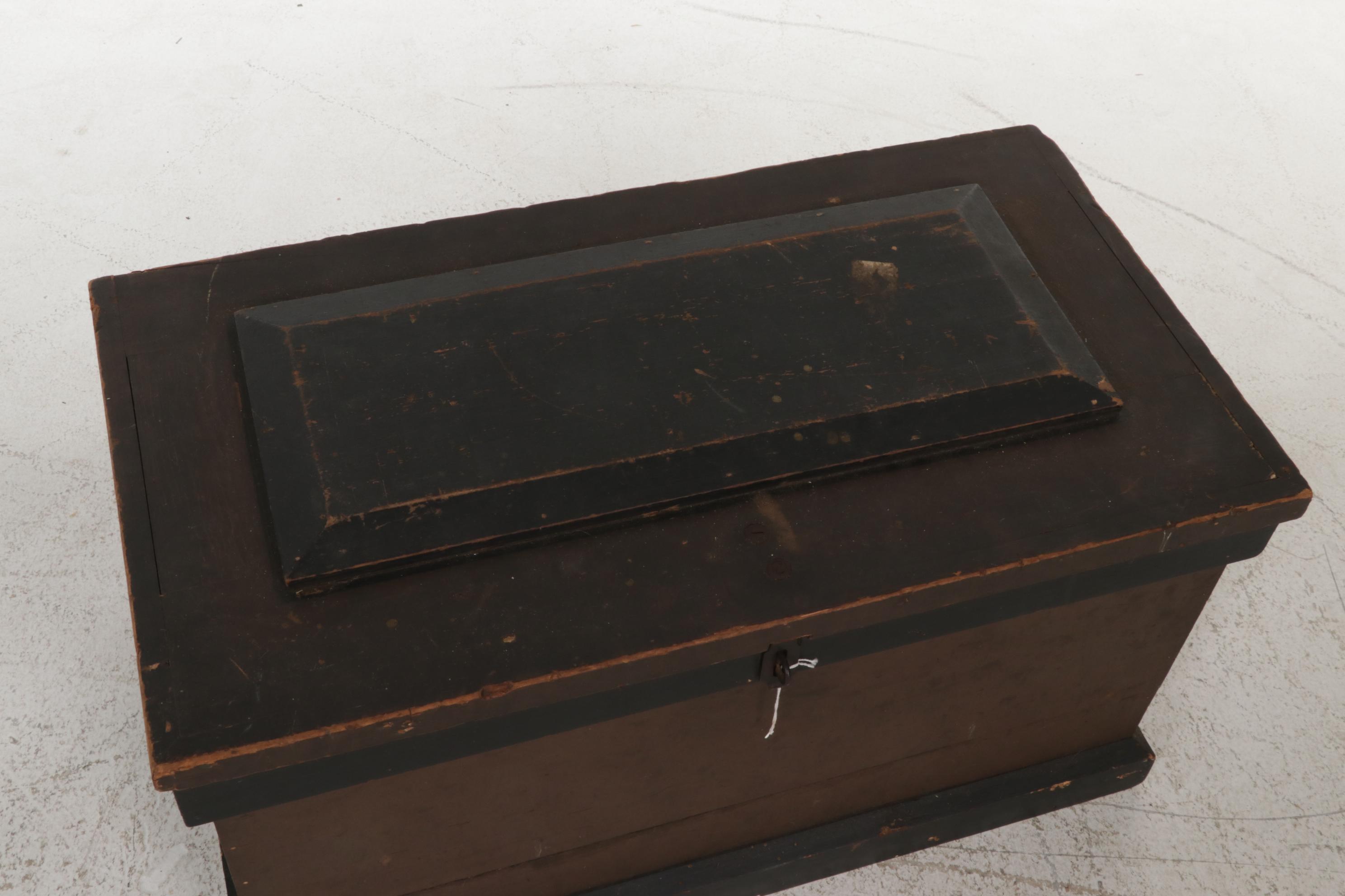 Victorian Painted Pine Carpenter's Tool Chest, Late 19th Century