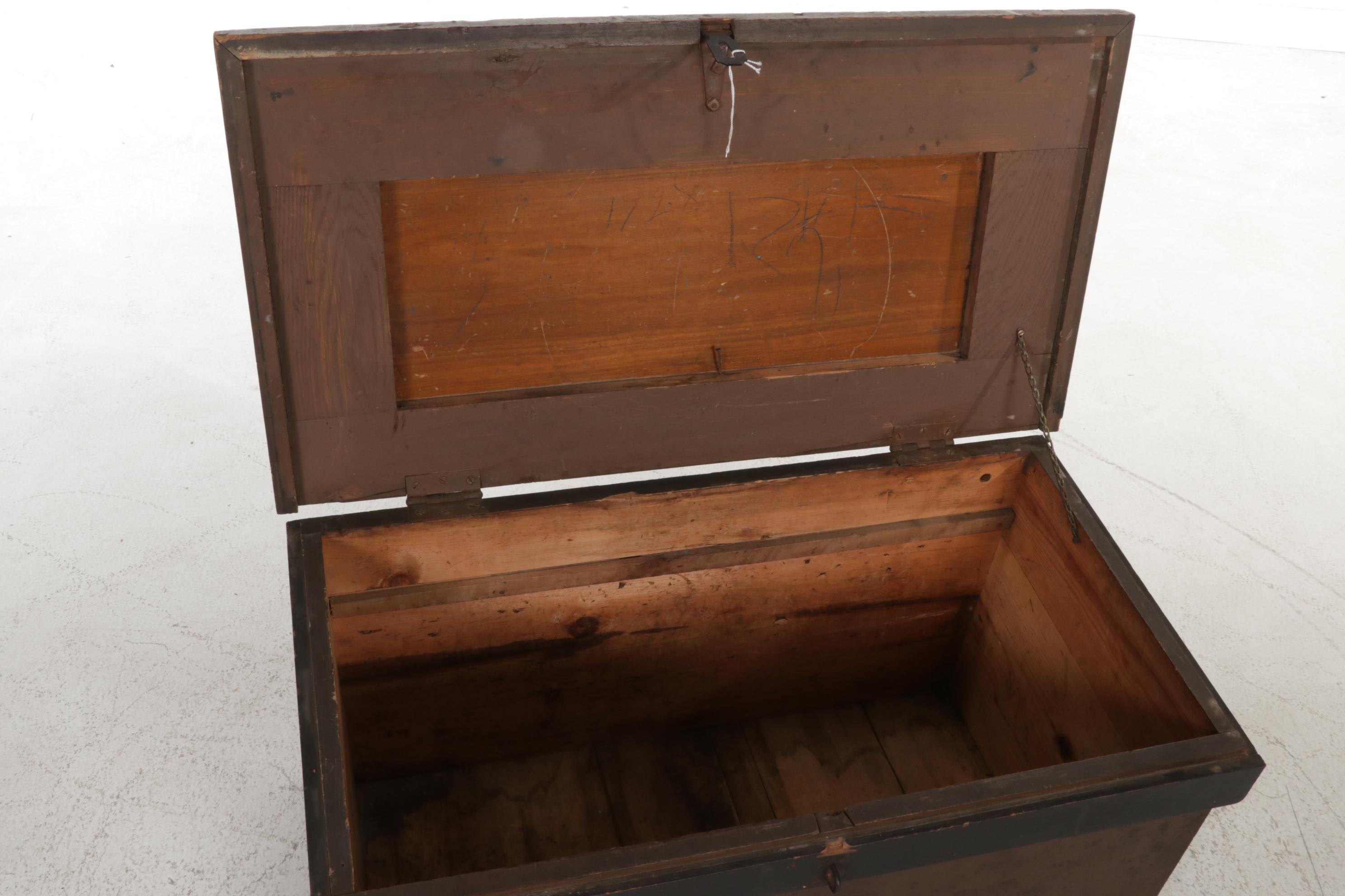 Victorian Painted Pine Carpenter's Tool Chest, Late 19th Century