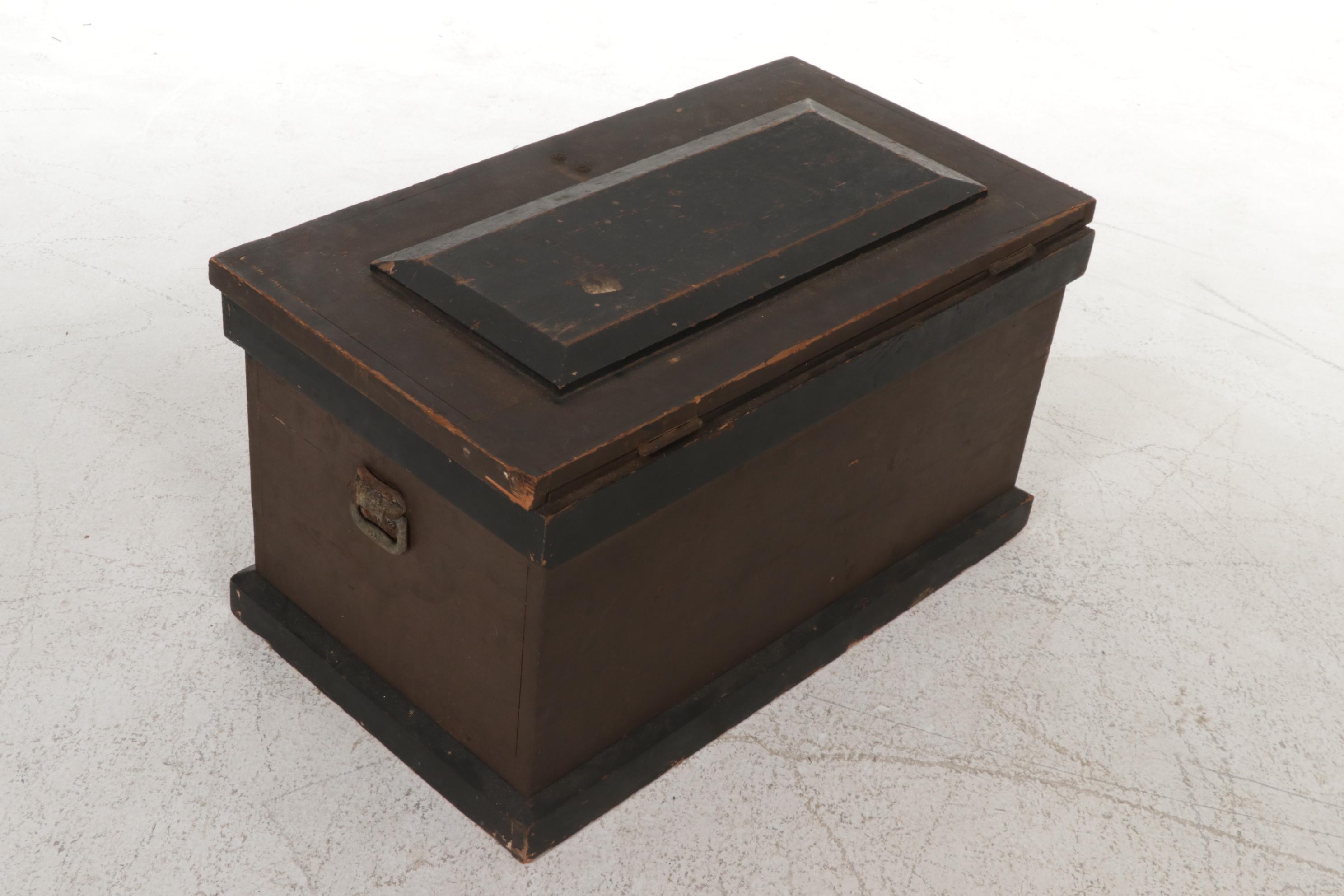 Victorian Painted Pine Carpenter's Tool Chest, Late 19th Century