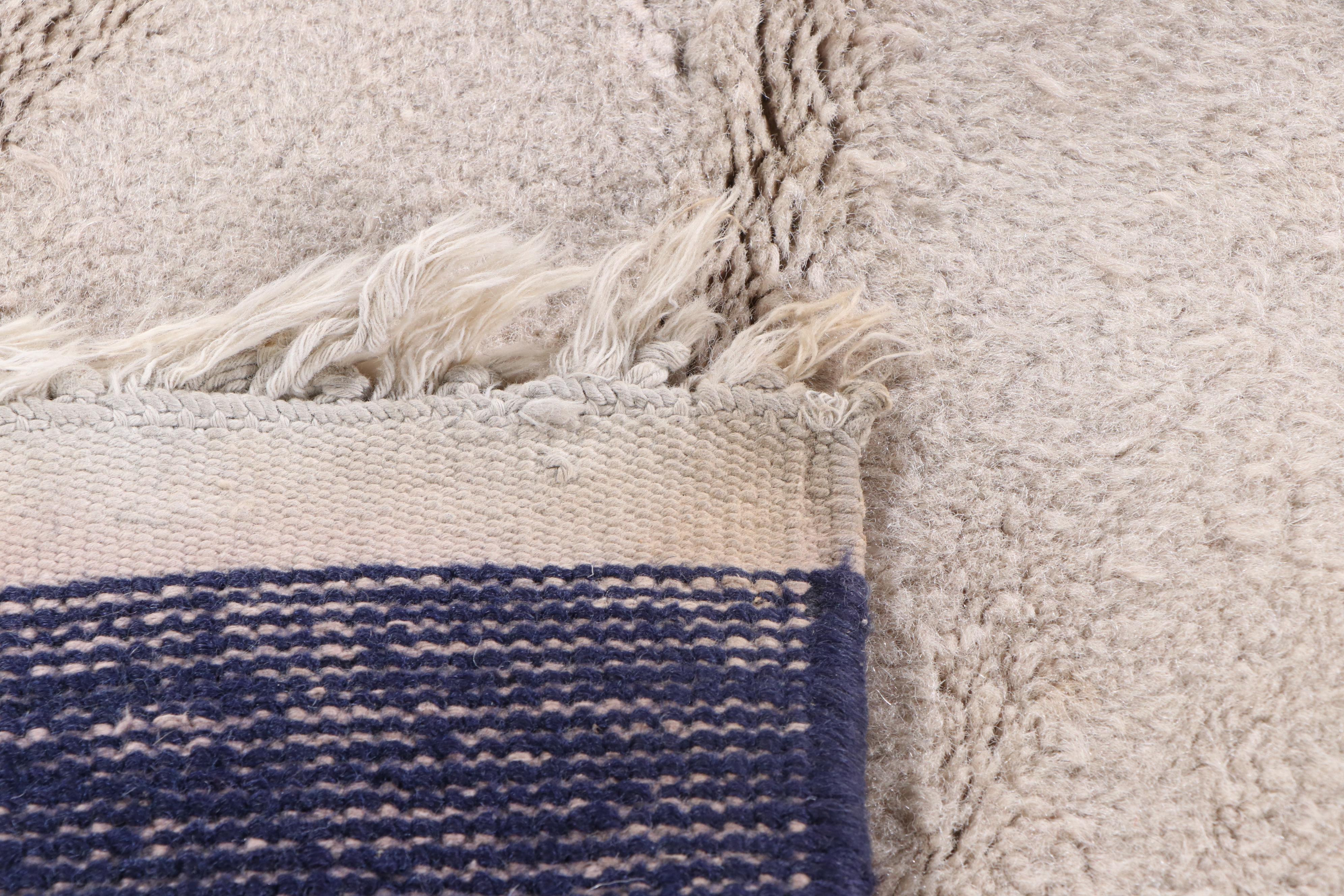 8'11 x 12'2 Hand-Knotted Contemporary Chinese Art Deco Style Area Rug