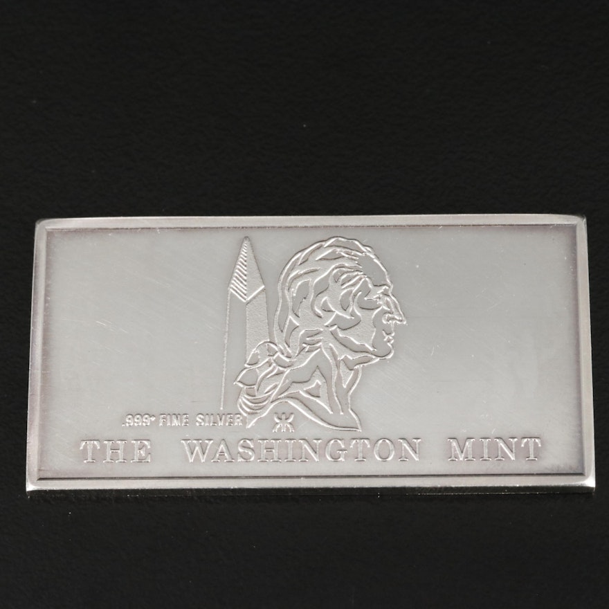 20-Gram Fine Silver Ingot by The Washington Mint