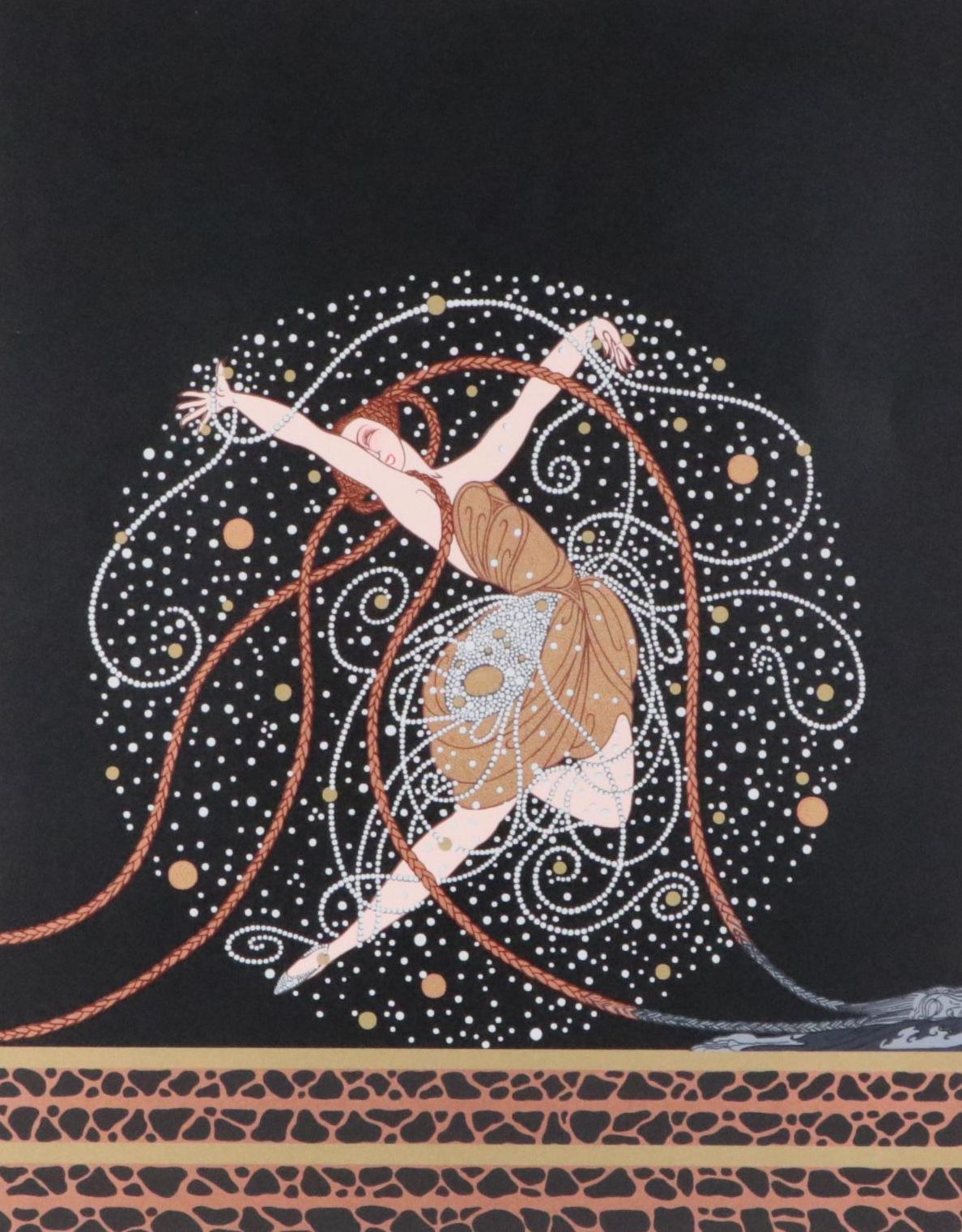 Erté Serigraph "Ondée," 1983