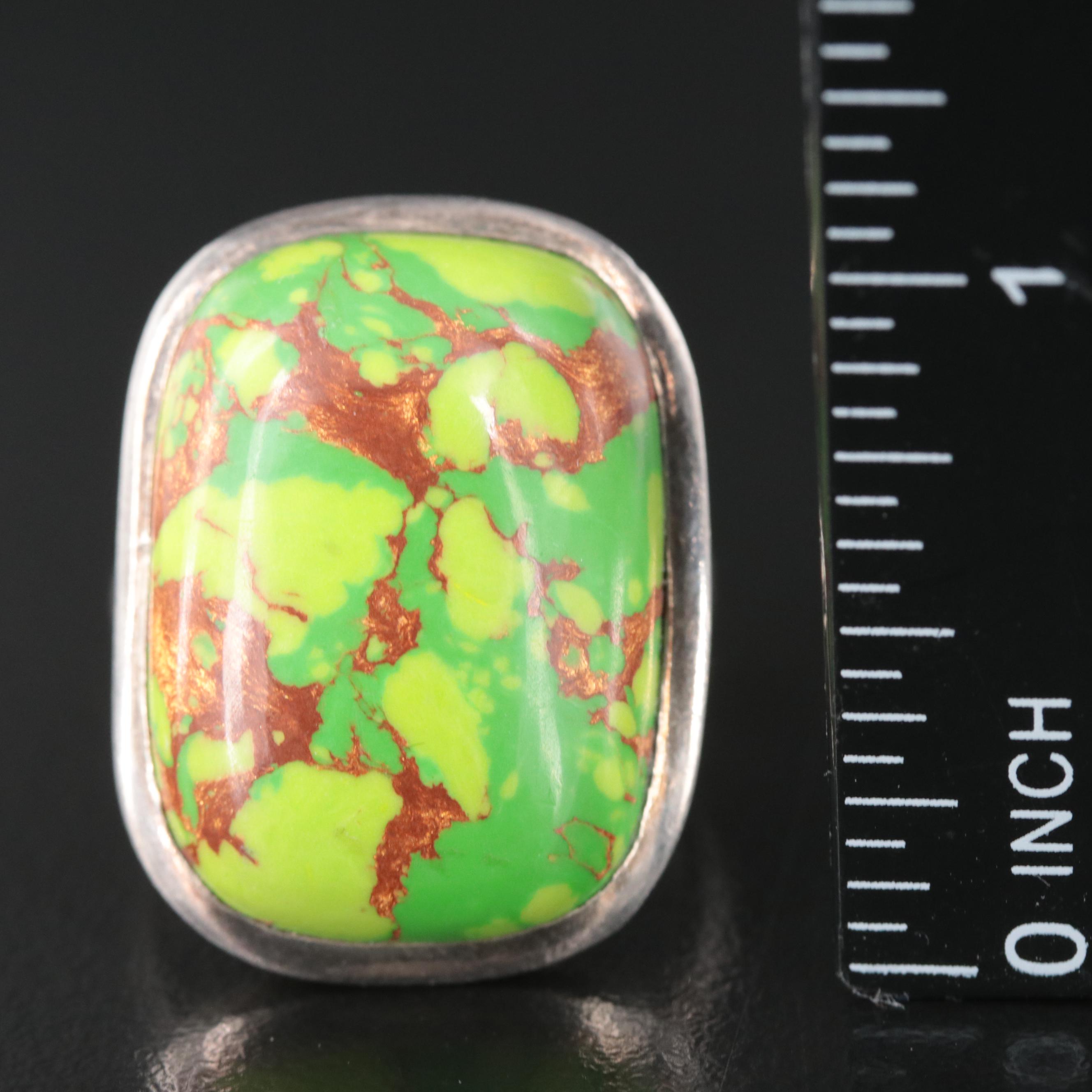 Sterling Faux Turquoise Ring