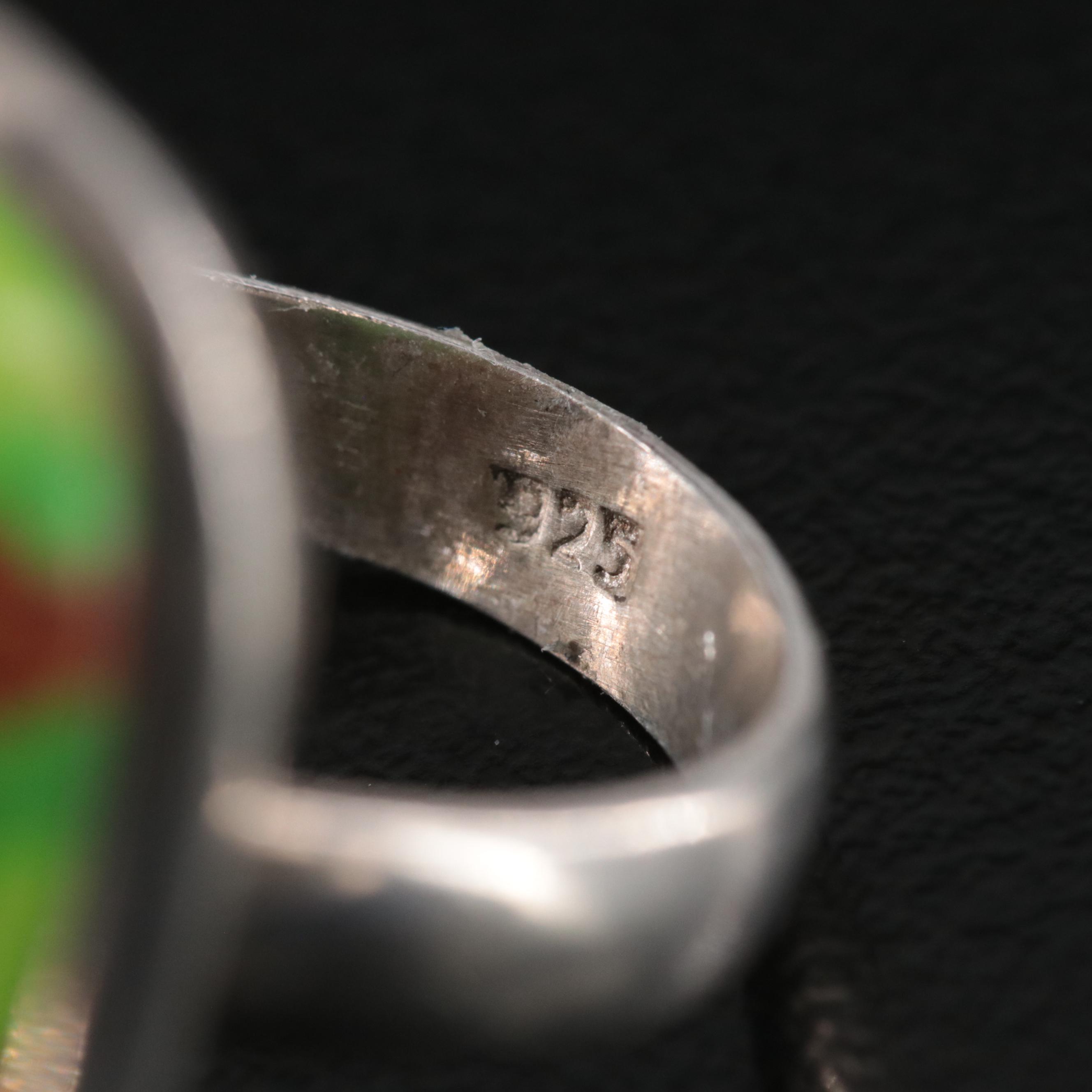 Sterling Faux Turquoise Ring