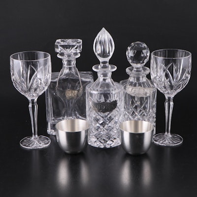 Marquis by Waterford "Brookside" Crystal All Purpose Goblets with Other Barware