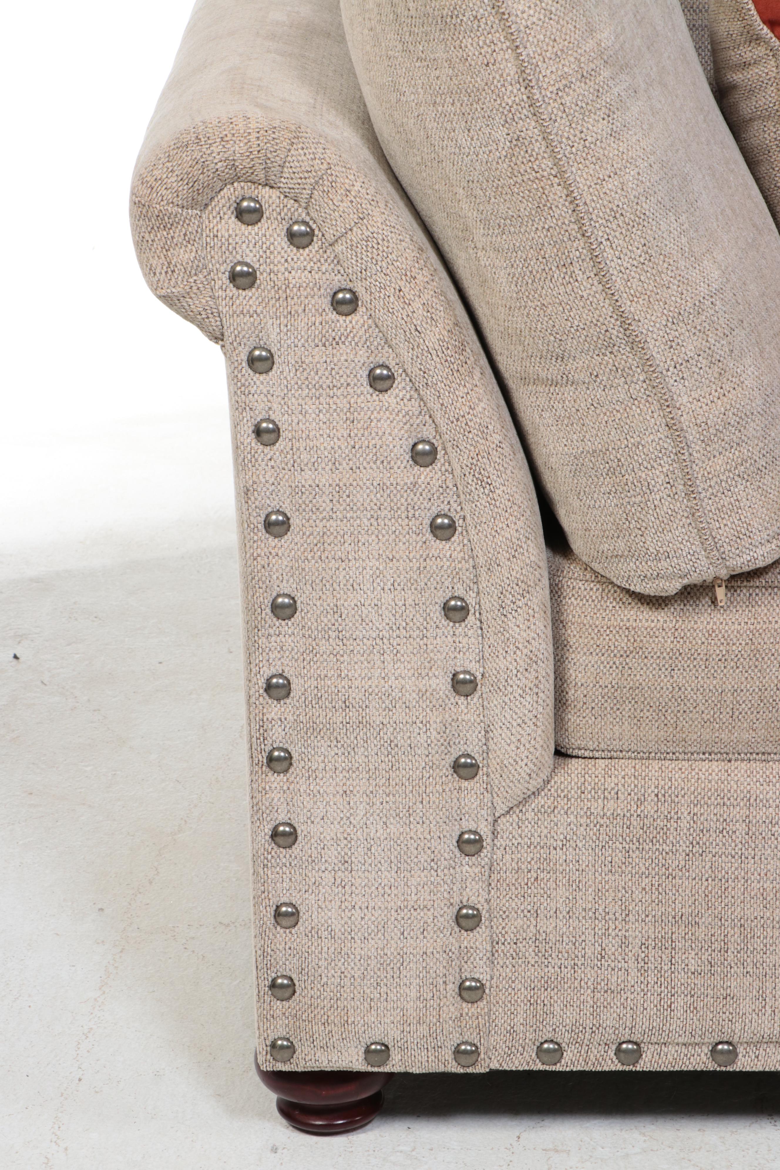 TwoPiece Washington Furniture Upholstered Sectional Sofa with