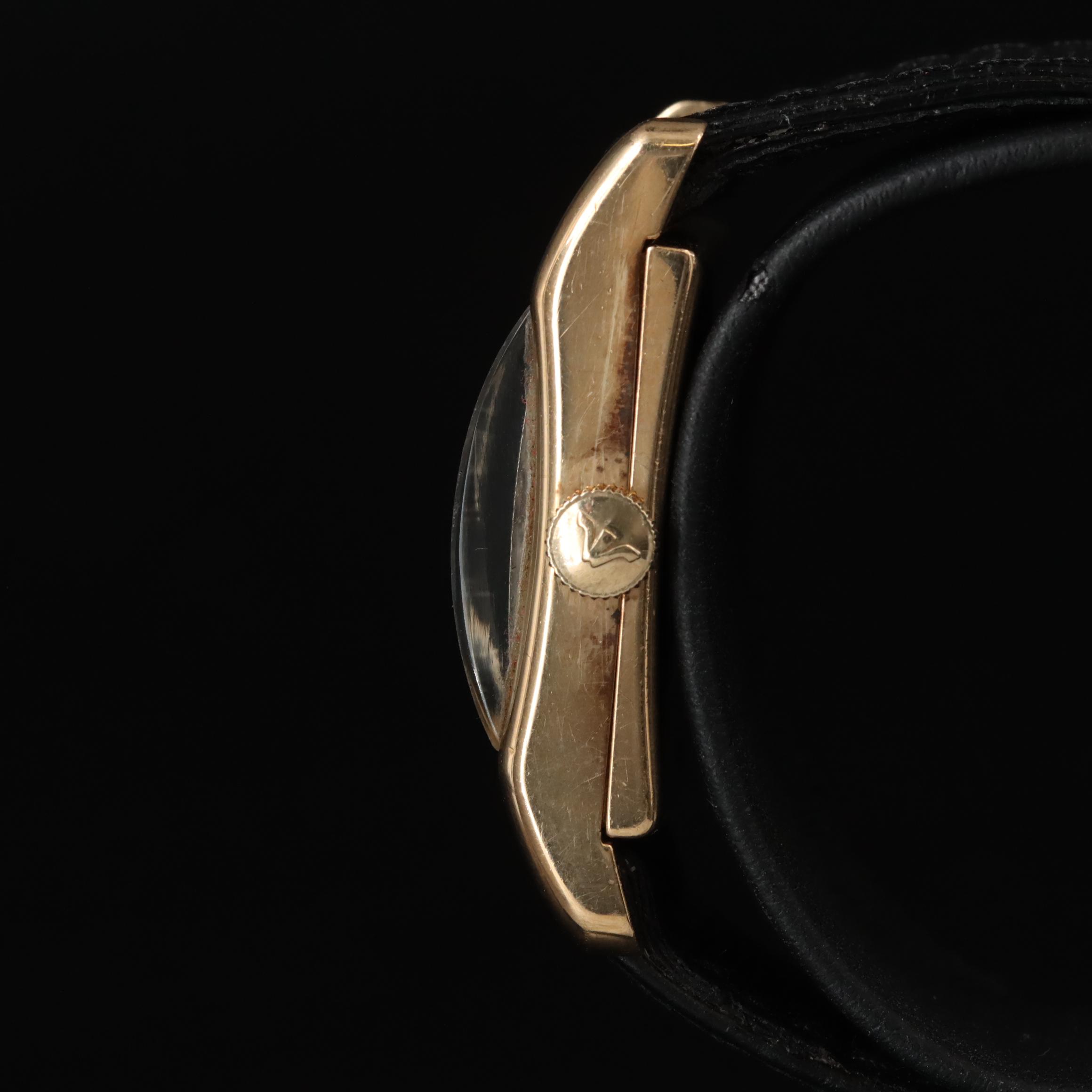 14K Longines Diamond Dial Stem Wind Watch