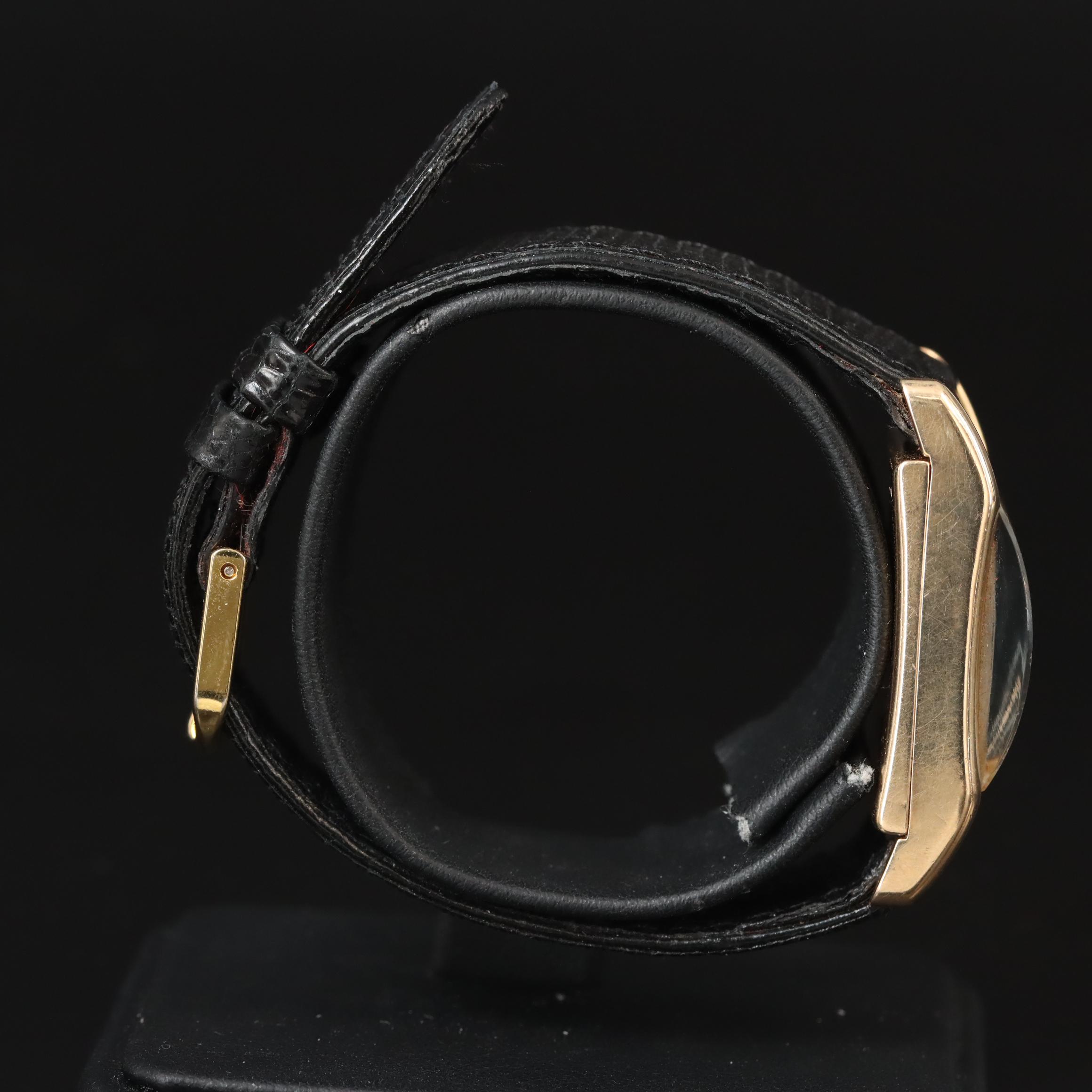 14K Longines Diamond Dial Stem Wind Watch