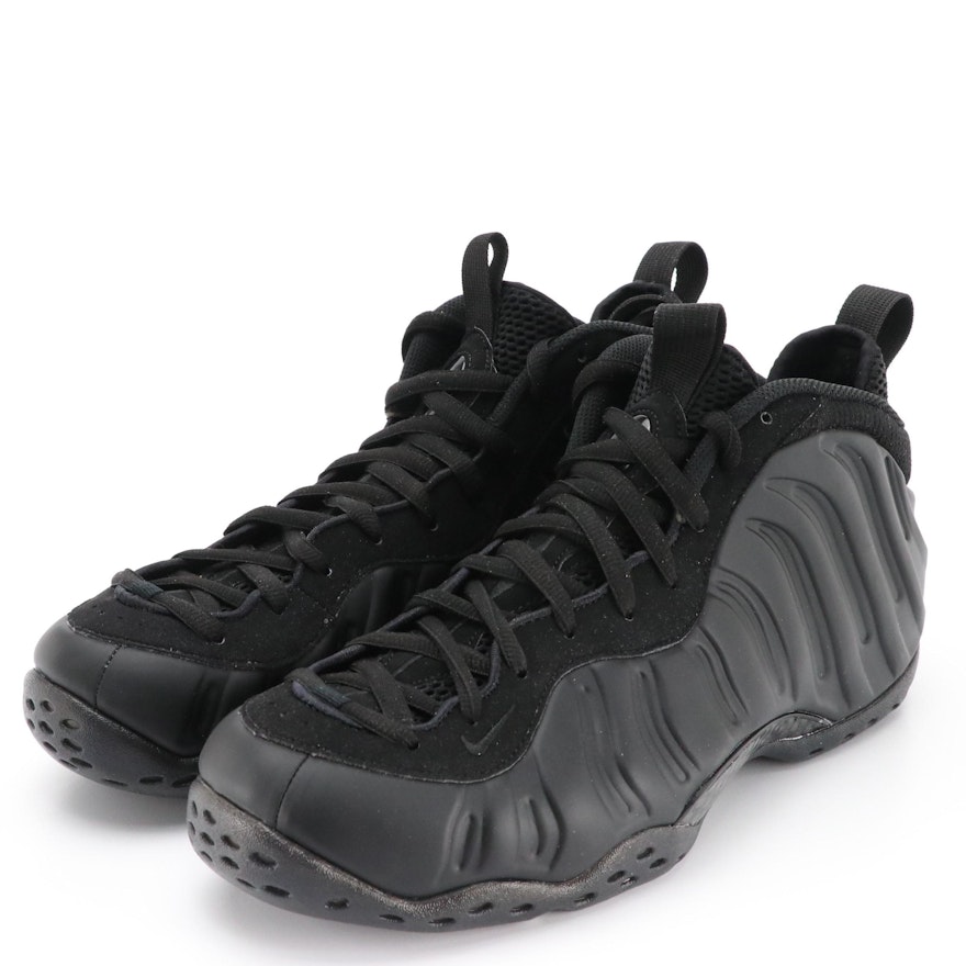 Men's Nike Air Foamposite One Sneakers in Black Anthracite with Box