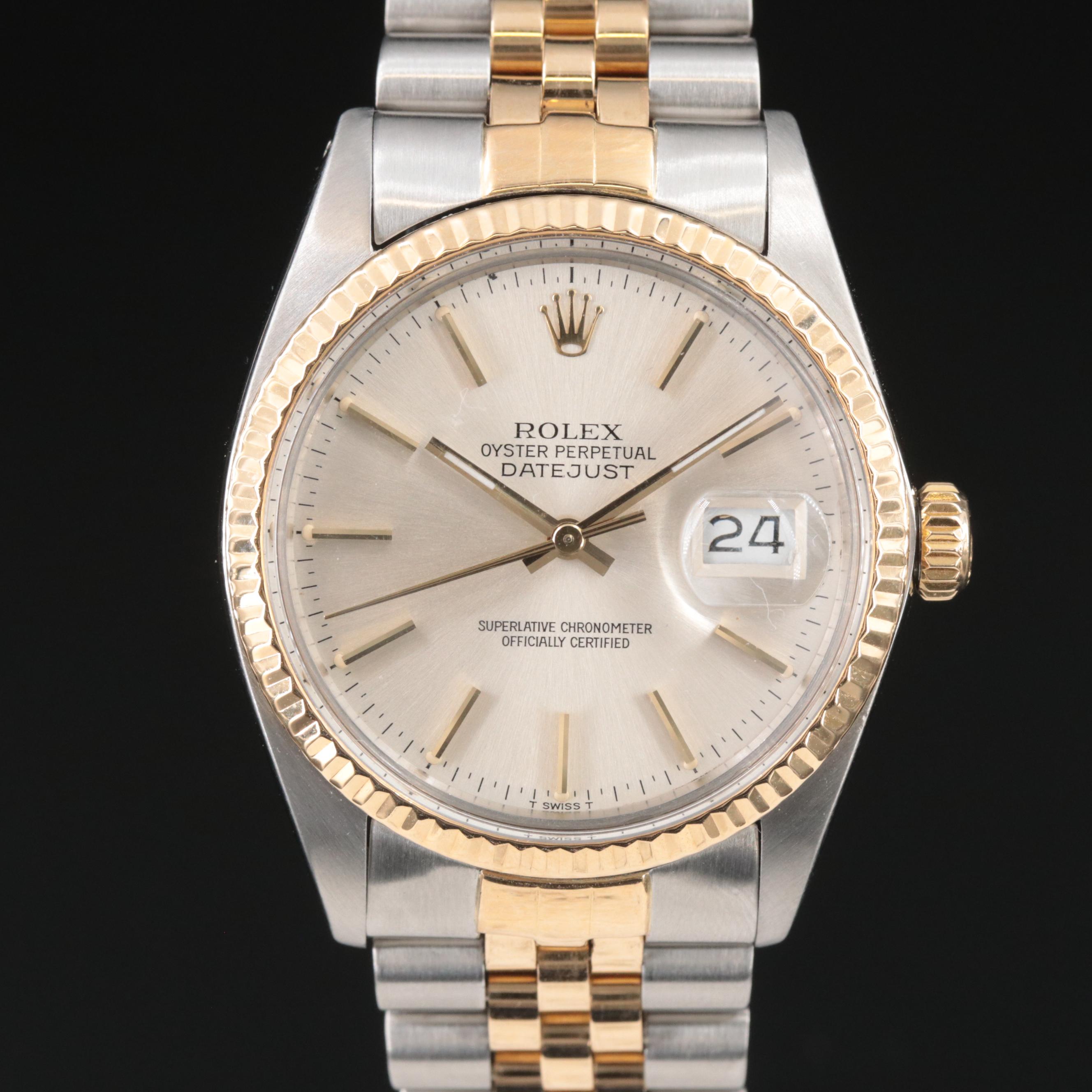 1984 Rolex Oyster Perpetual Two-Tone Datejust Watch