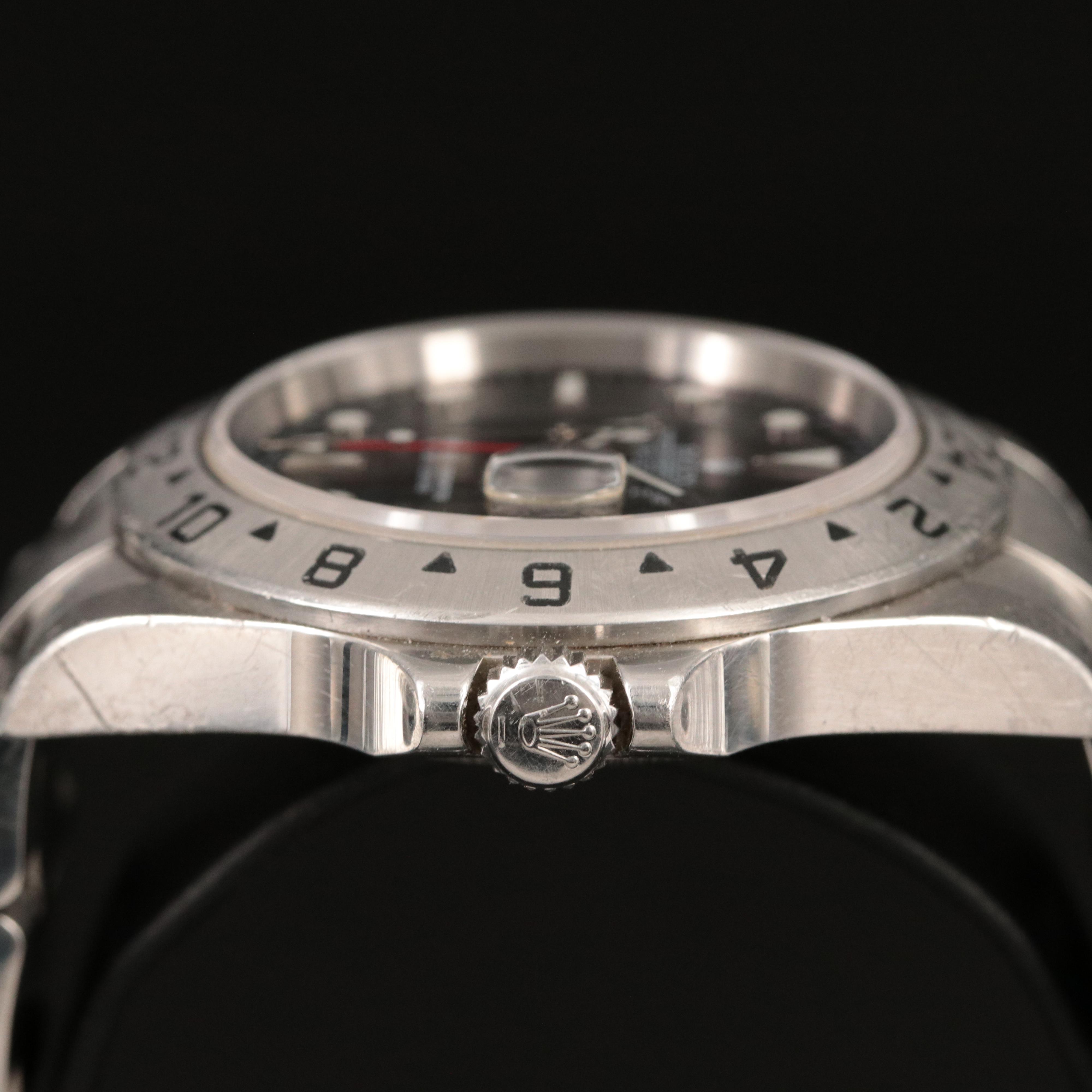 2004 Rolex Explorer II Black Dial Stainless Steel Watch