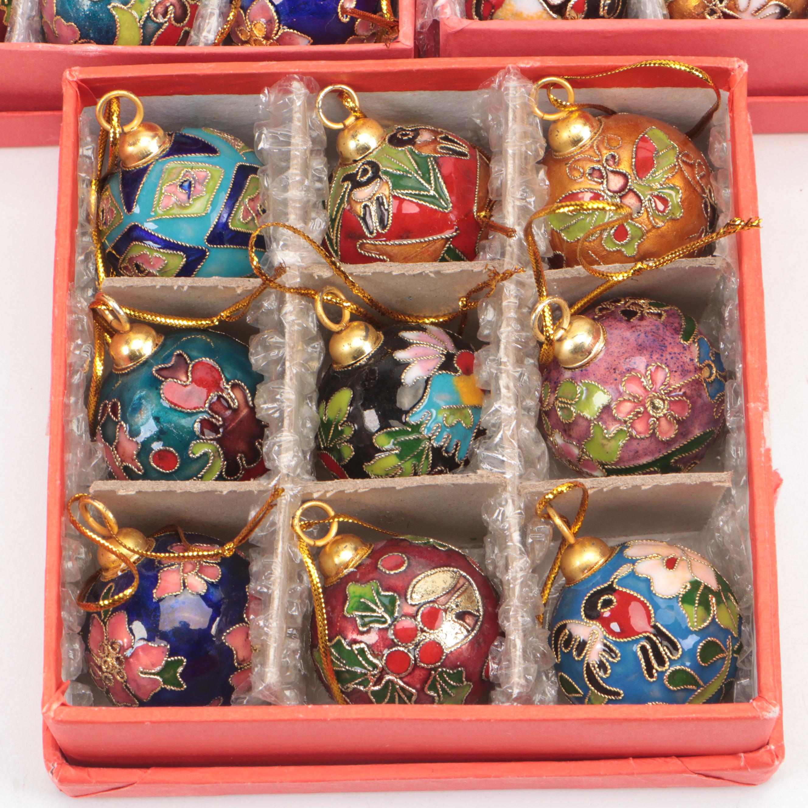 Cloisonné Christmas Ornaments