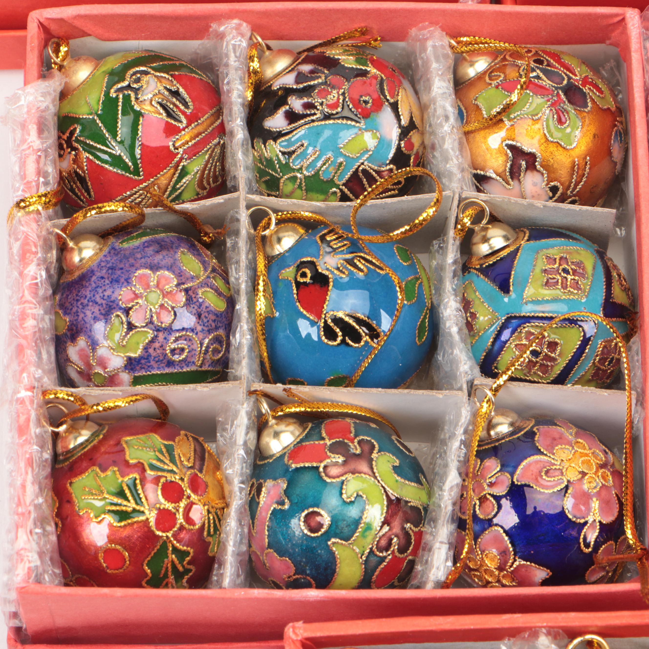 Cloisonné Christmas Ornaments