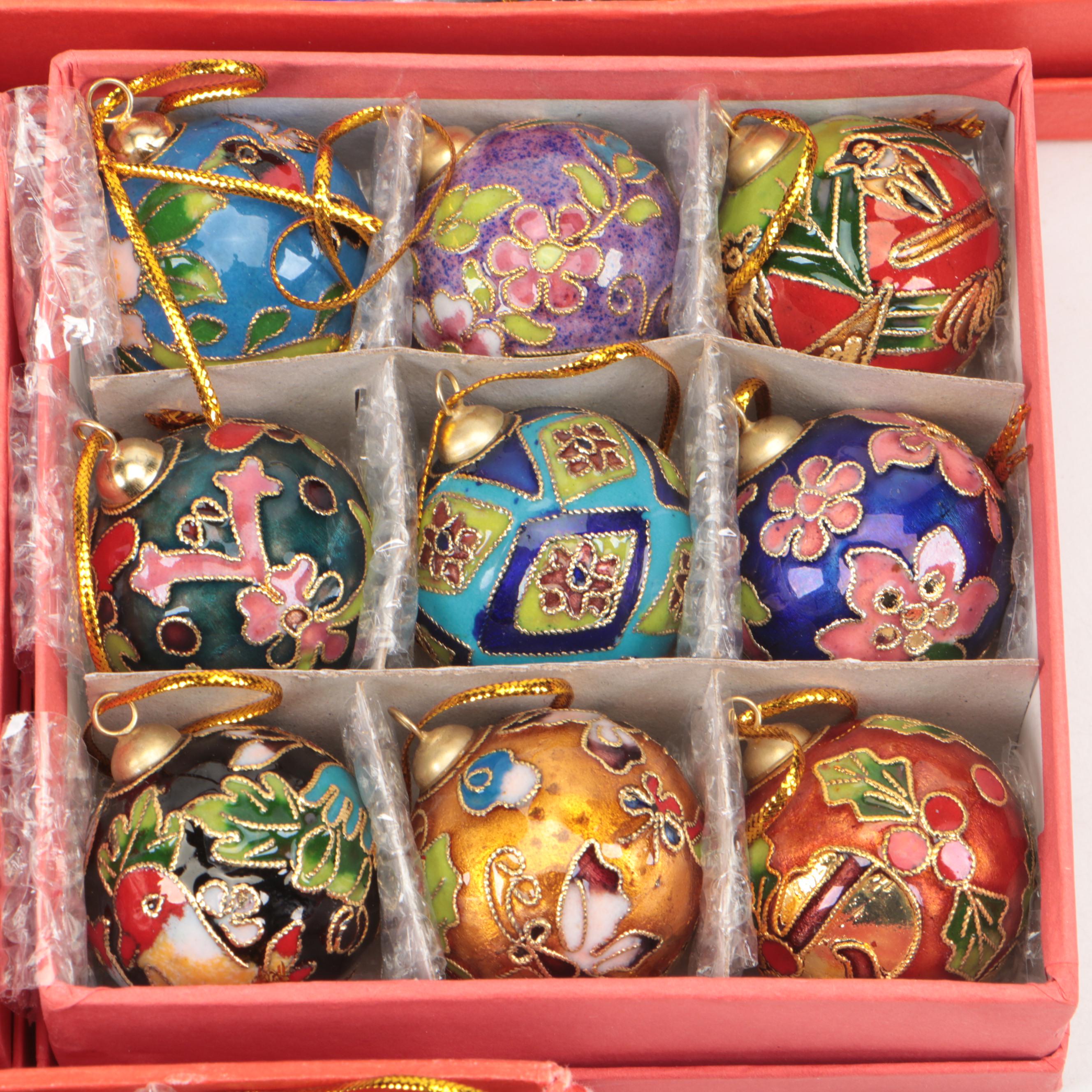 Cloisonné Christmas Ornaments