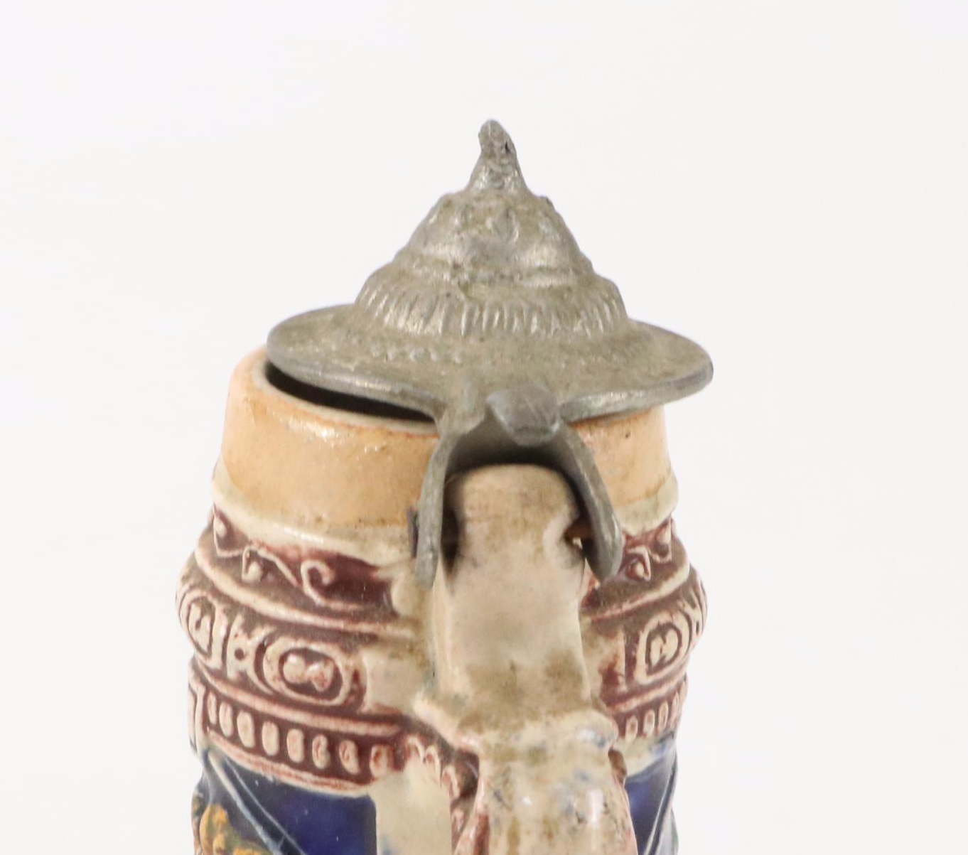 Hand-Painted Ceramic Beer Stein with German Ceramic Beer Stein and More