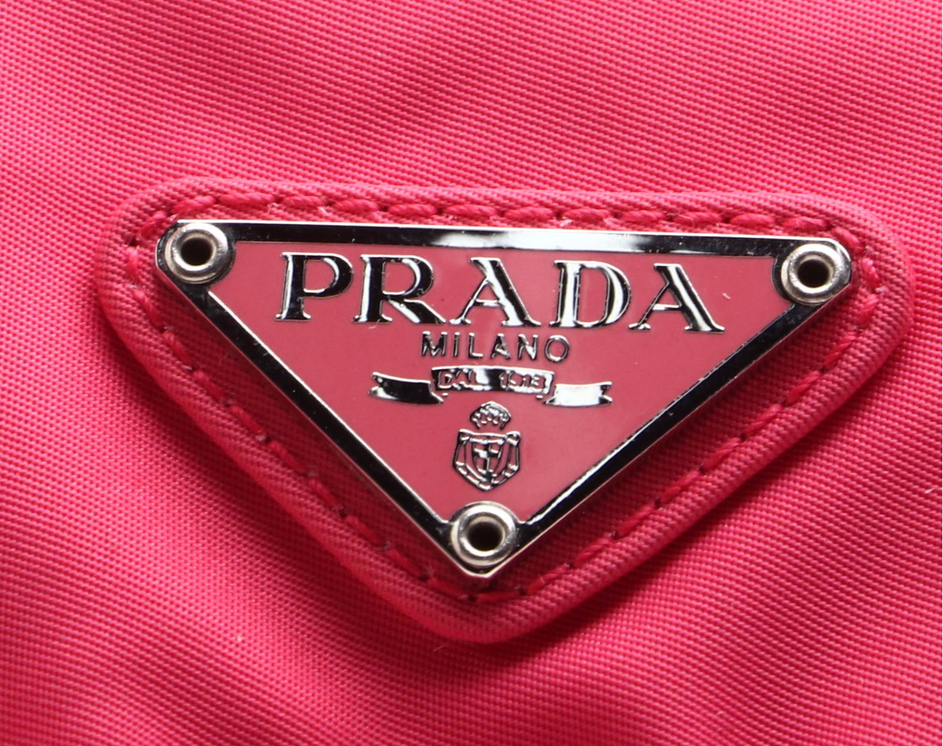 Prada Peony Pink Tessuto Nylon Buckle Flap-Front Messenger Bag