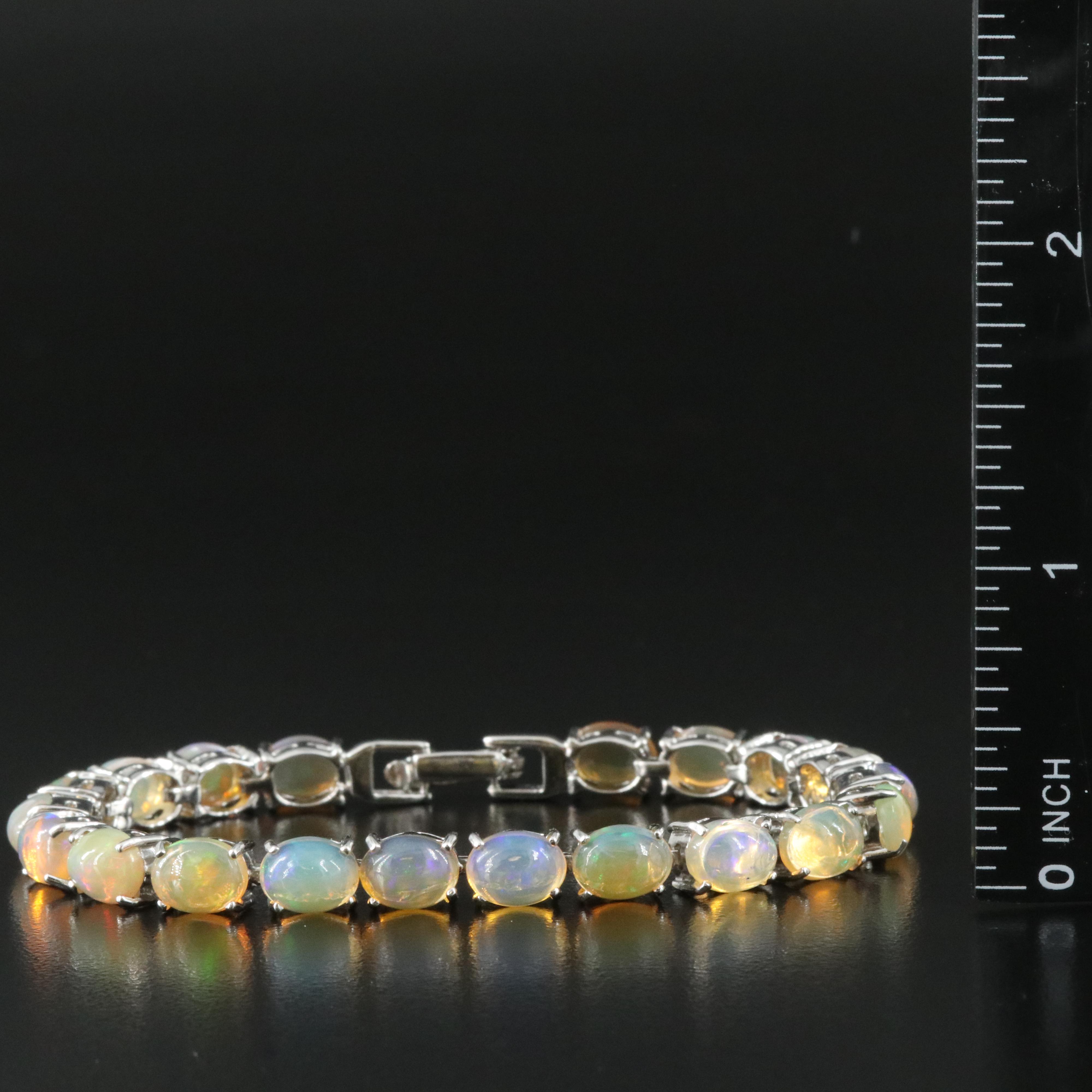 Sterling Opal Bracelet