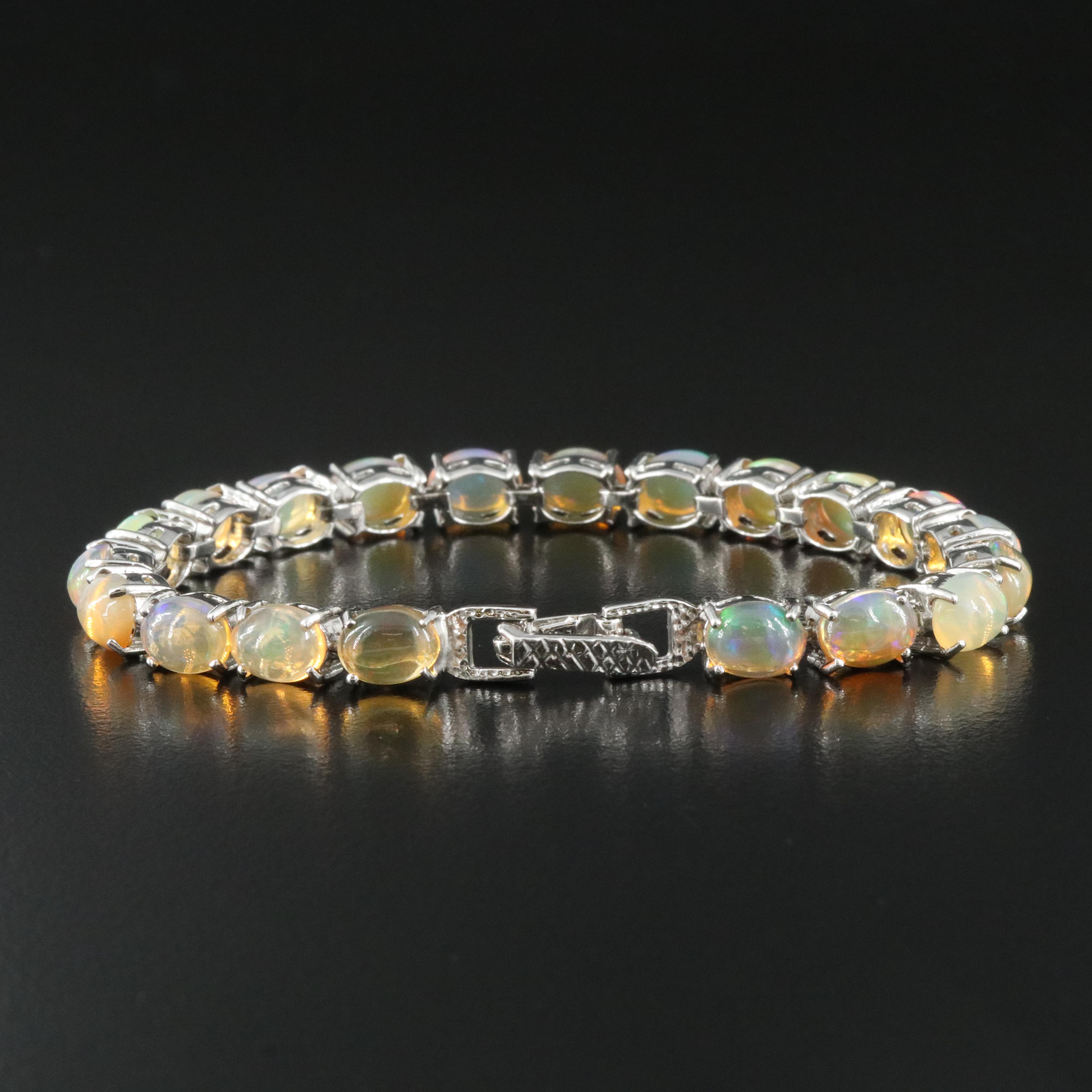 Sterling Opal Bracelet