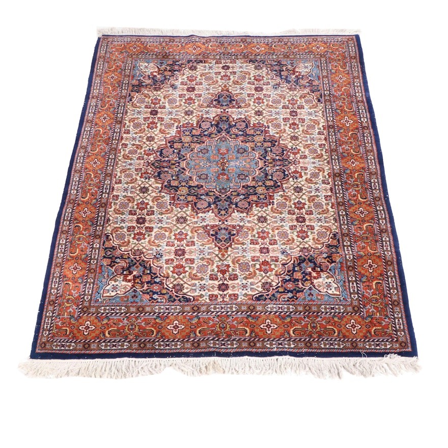 5'6 x 8'7 Hand-Knotted Persian Moud Area Rug