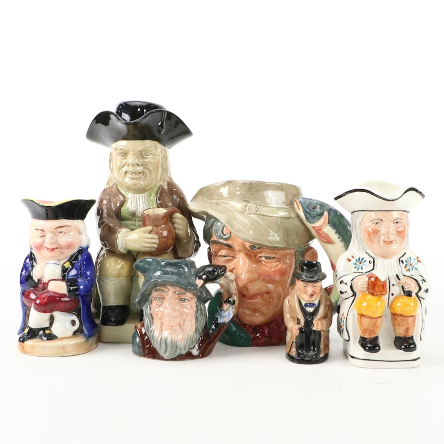 Royal Doulton "Winston Churchill" with Other Character Jugs