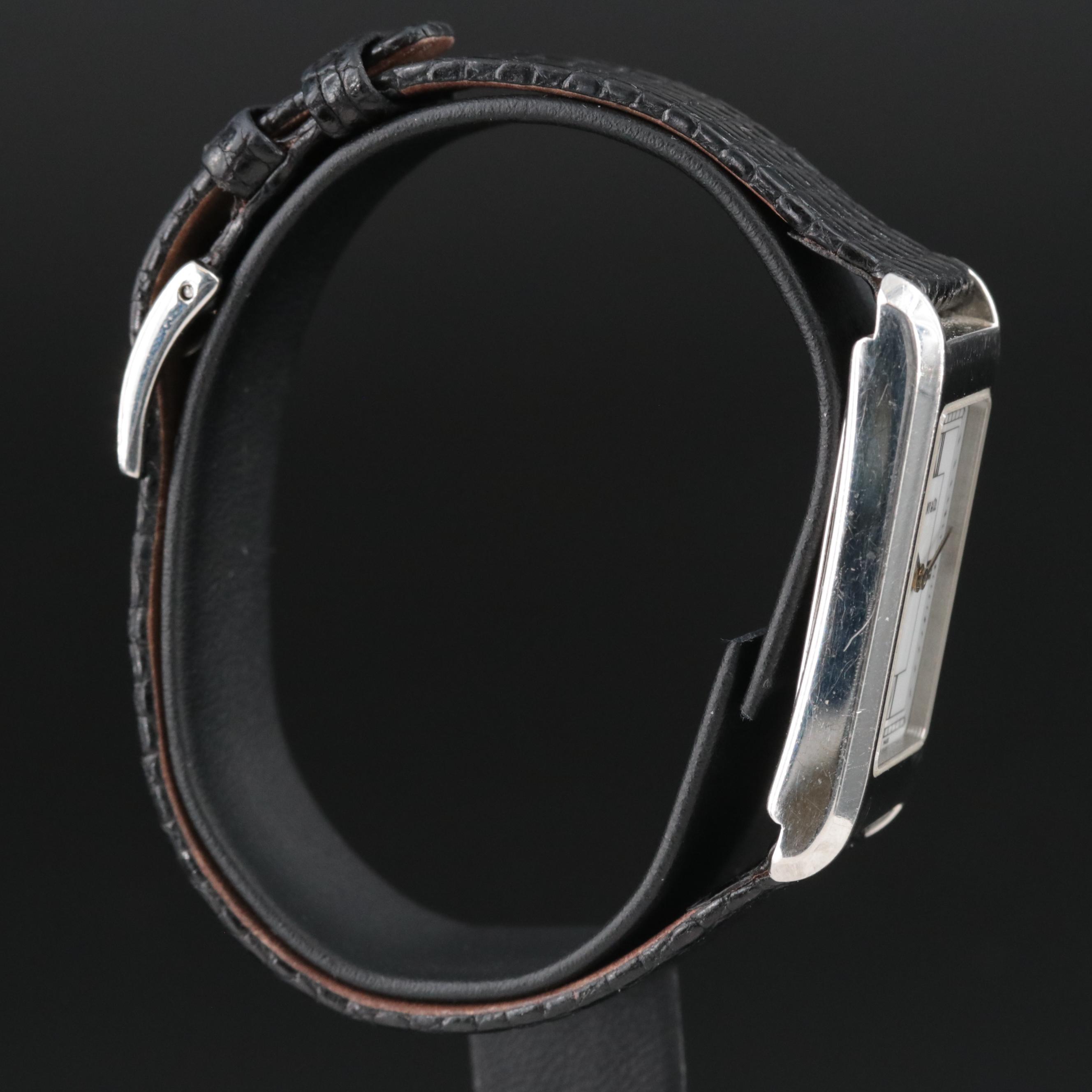 Tiffany & Co. Stainless Steel Tank Style Quartz Watch