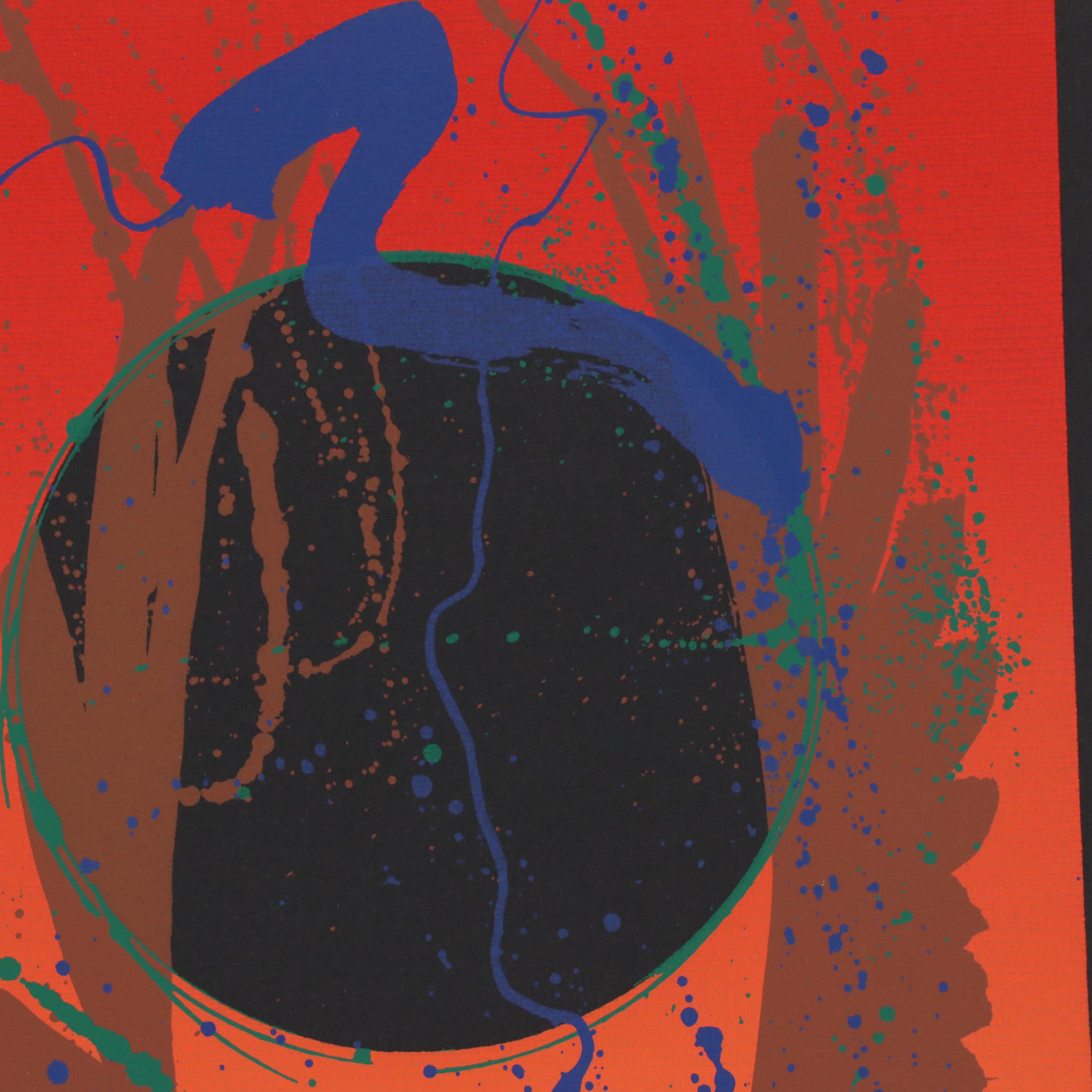 Modern Abstract Serigraph, 1989