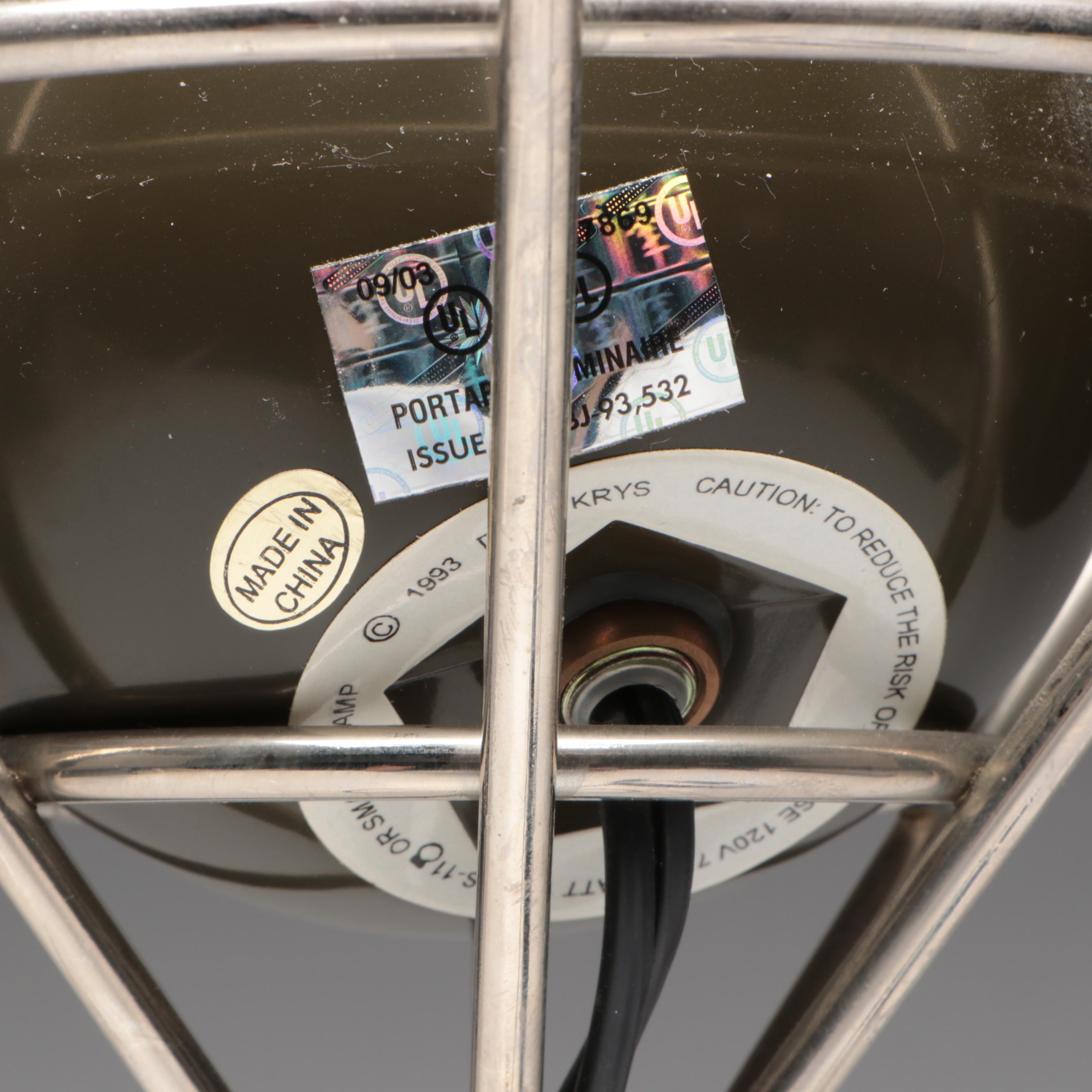 David Krys Oversized Martini Glass With Olive Novelty Lamp, 1993