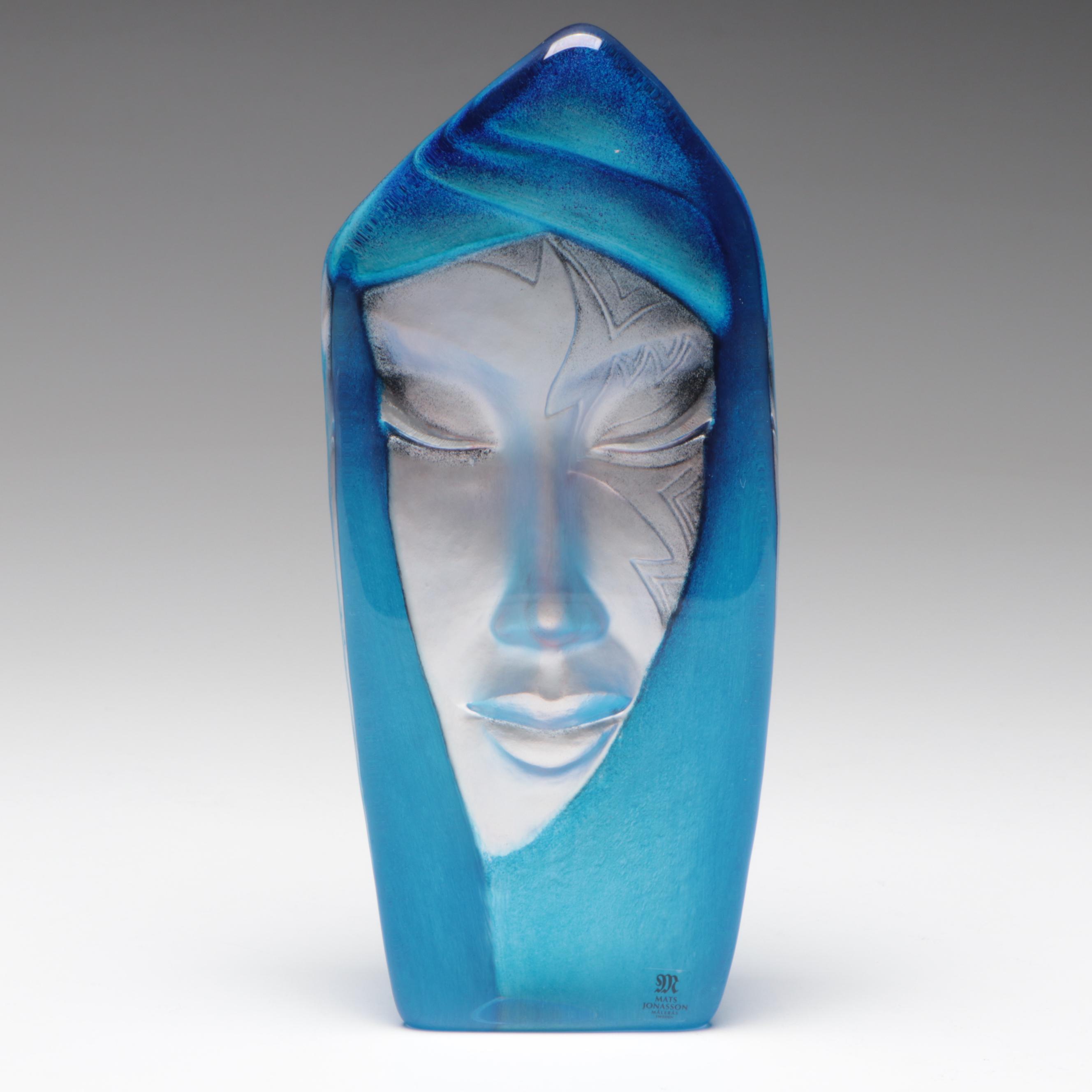 Mats Jonasson for Målerås "Batzeba" Glass Block Figurine