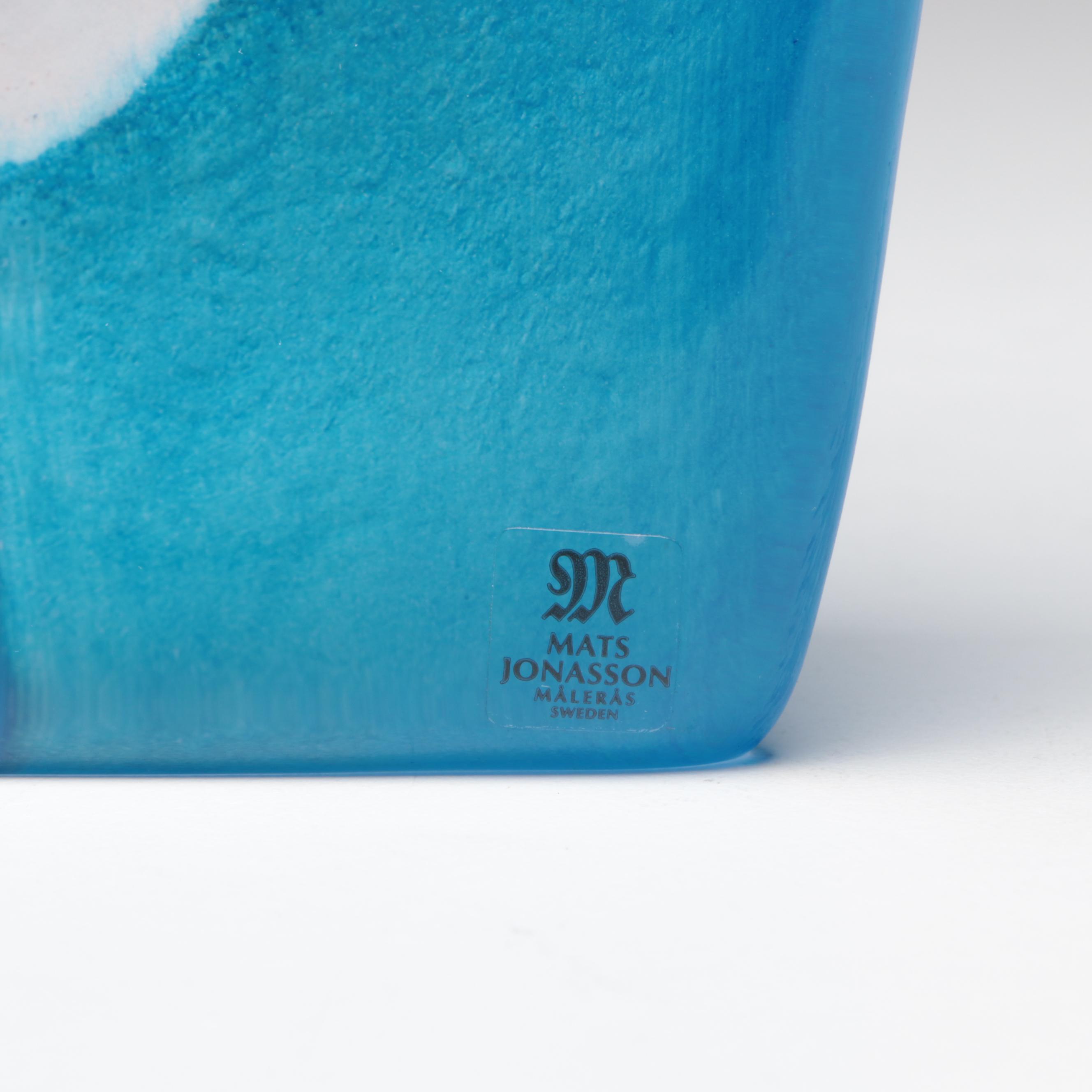 Mats Jonasson for Målerås "Batzeba" Glass Block Figurine