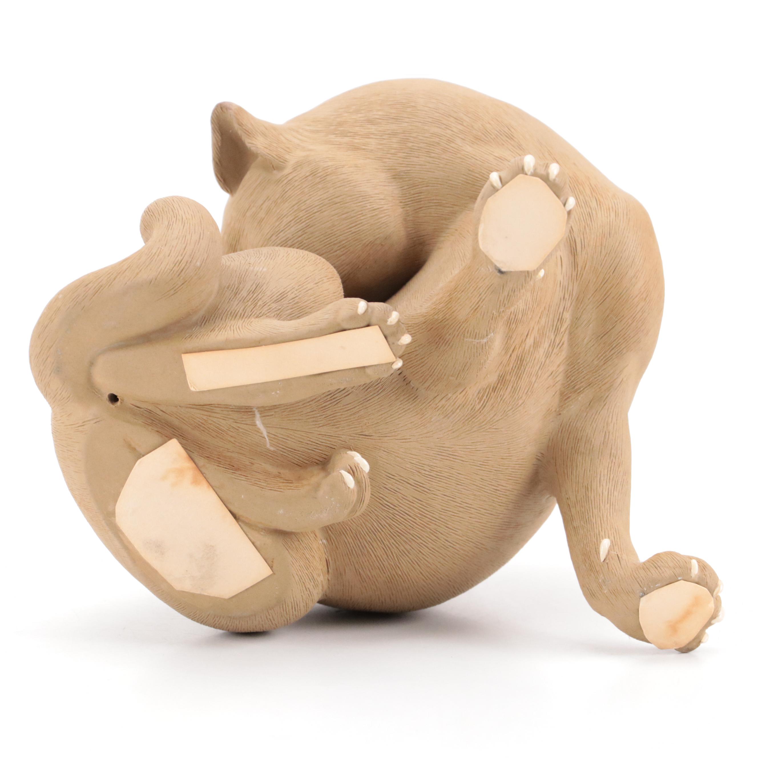 Bing & Grondahl Porcelain Siamese Cat Figurine with Other Glass and Ceramic Cats